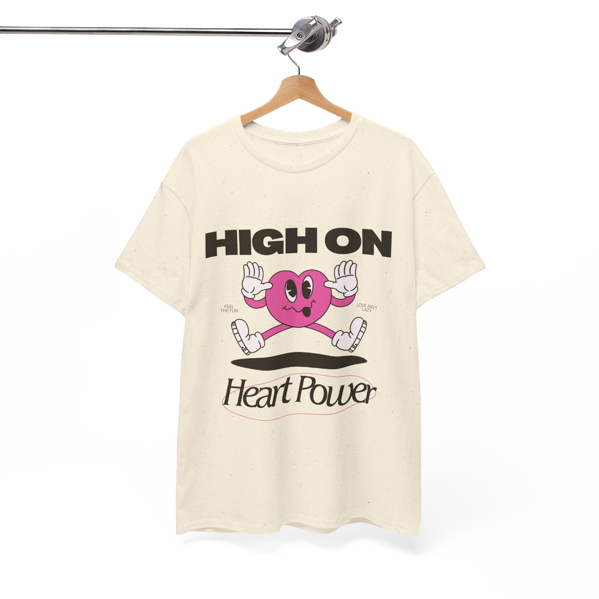 Heart Power Unisex T-Shirt Design | Graphic Tee for Men & Women | Streetwear Aesthetic T-Shirt