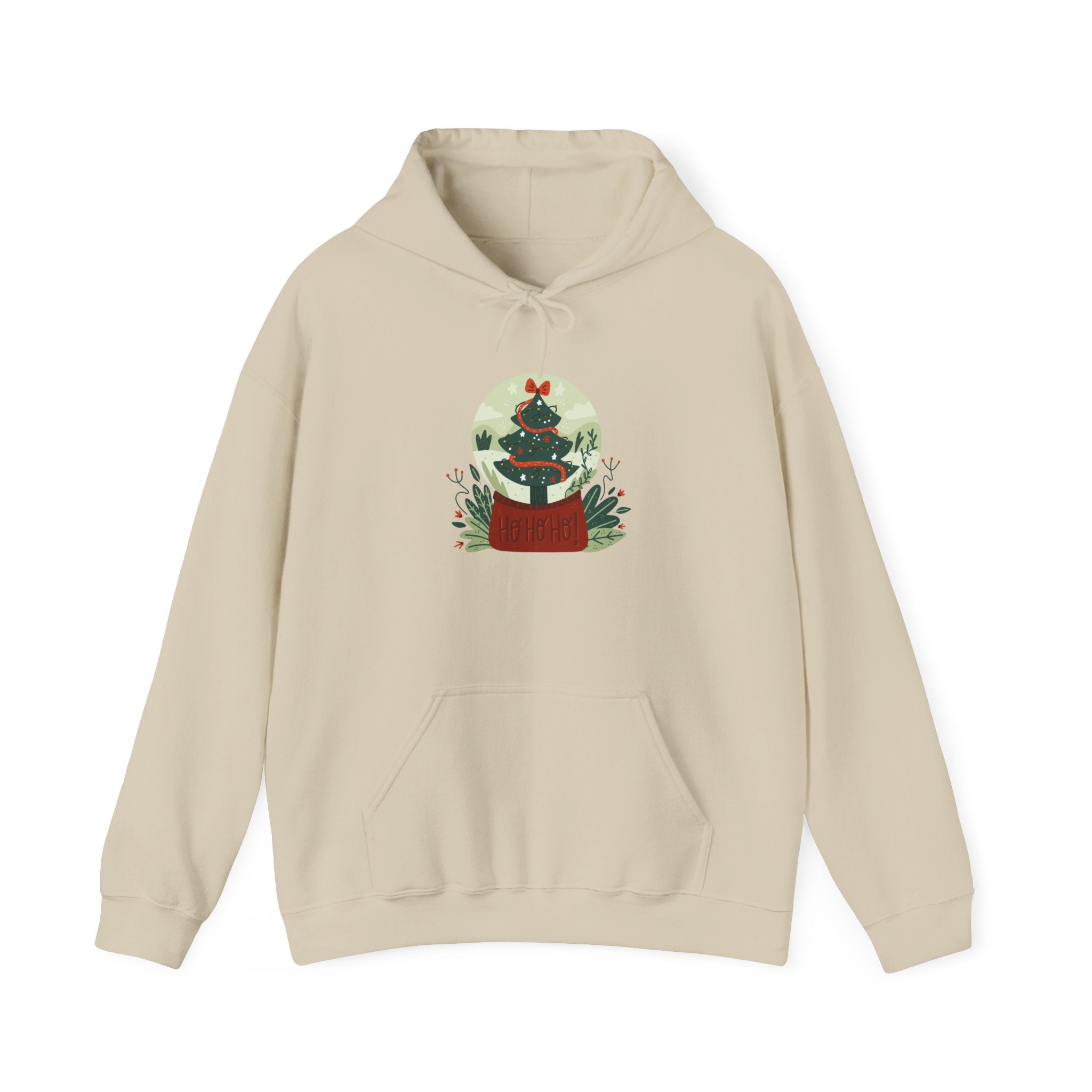 Cozy Holiday Hoodie with Snow Globe Design | Festive Gift, Winter Apparel, Christmas Sweatshirt, Unisex Hoodie, Seasonal Outfit
