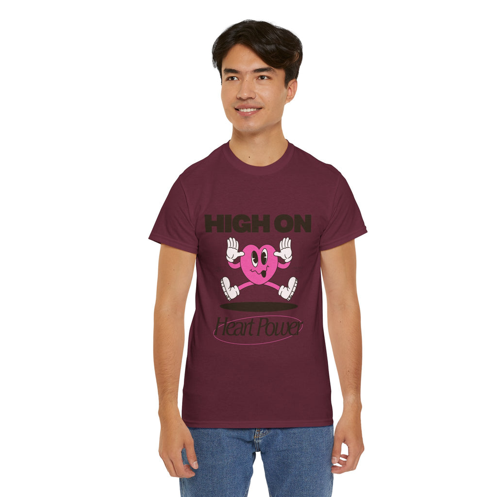 Heart Power Unisex T-Shirt Design | Graphic Tee for Men & Women | Streetwear Aesthetic T-Shirt