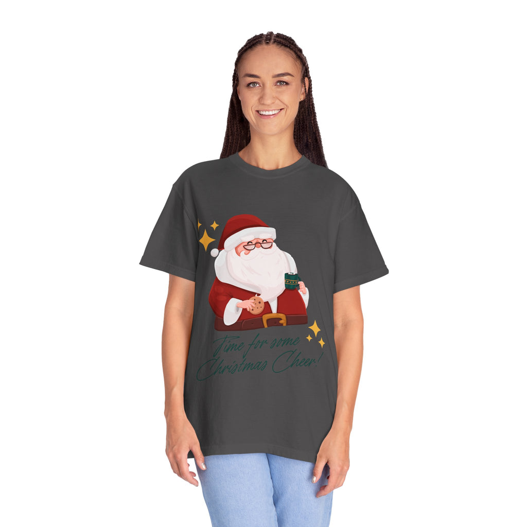 Festive Christmas T-Shirt, Holiday Apparel, Santa Graphic Tee, Unisex Christmas Gift, Seasonal Outfit, Cheerful Holiday Wear