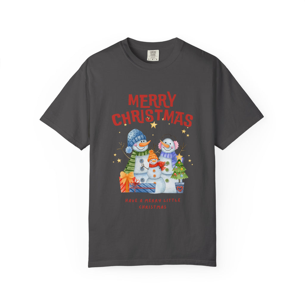 Merry Christmas Unisex Garment-Dyed T-shirt, Cozy Holiday Tee, Festive Winter Apparel, Christmas Gift, Seasonal Fashion