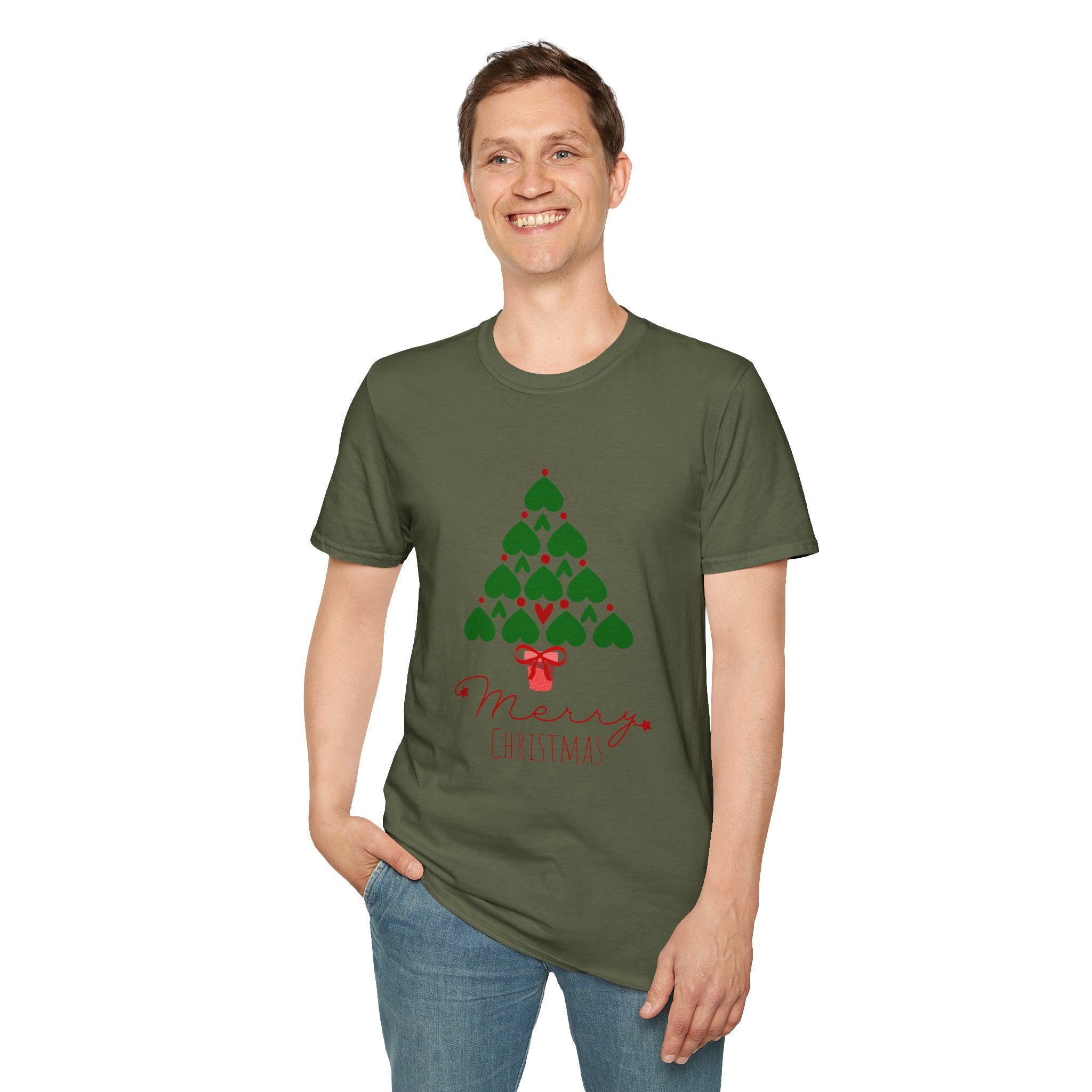 Merry Christmas T-Shirt, Unisex Holiday Tee, Christmas Gift, Casual Wear, Festive Clothing, Seasonal Apparel