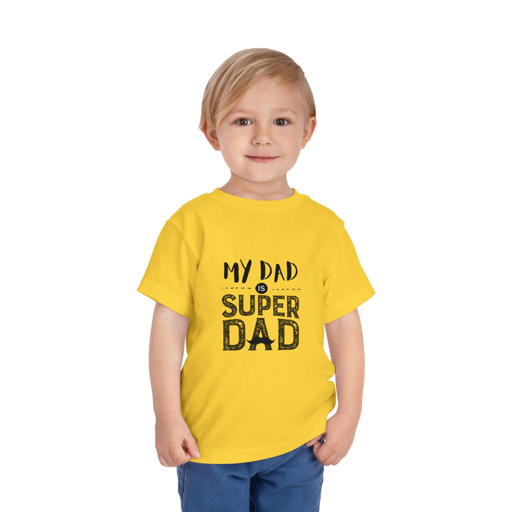 Toddler Super Dad Tee, Gift for Father's Day, Kids Birthday Shirt, Father's Day Celebration, Cute Toddler Outfit