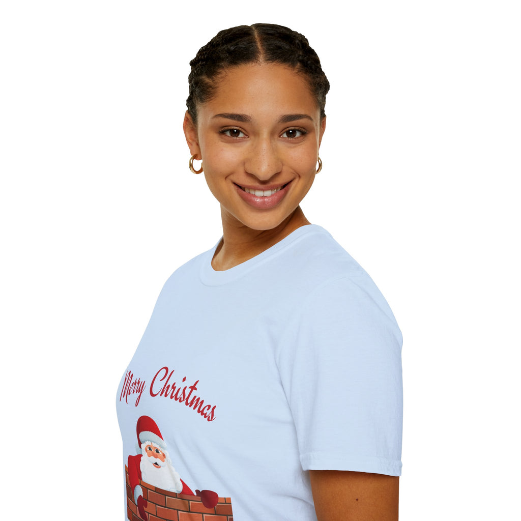 Merry Christmas Santa T-Shirt, Holiday Tee, Unisex Christmas Top, Festive Shirt, Gift for Him/Her, Family Reunion Apparel