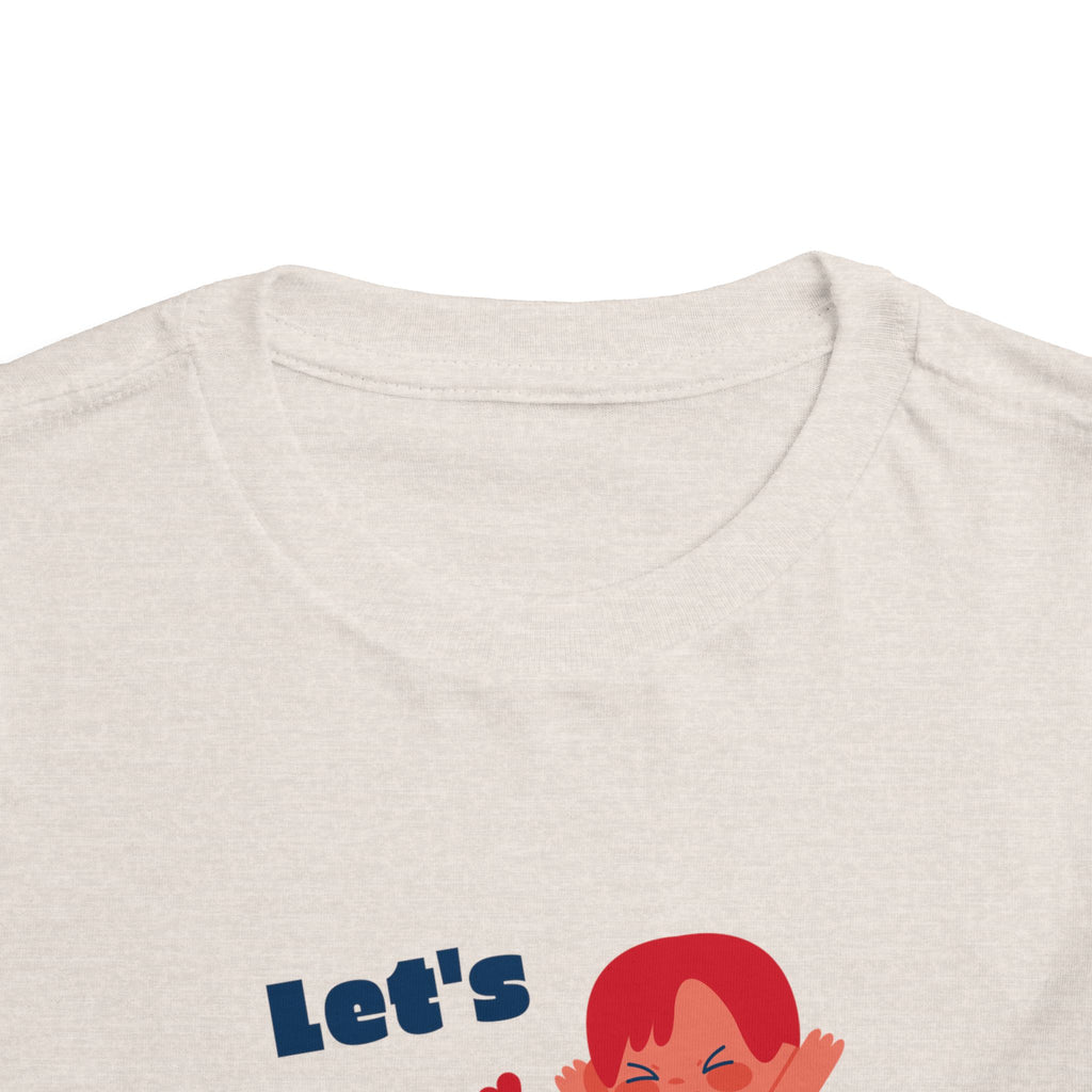Playful Toddler Tee, Let's Play Shirt, Kids Short Sleeve Top, Fun Toddler Clothing, Adorable Kids Tee
