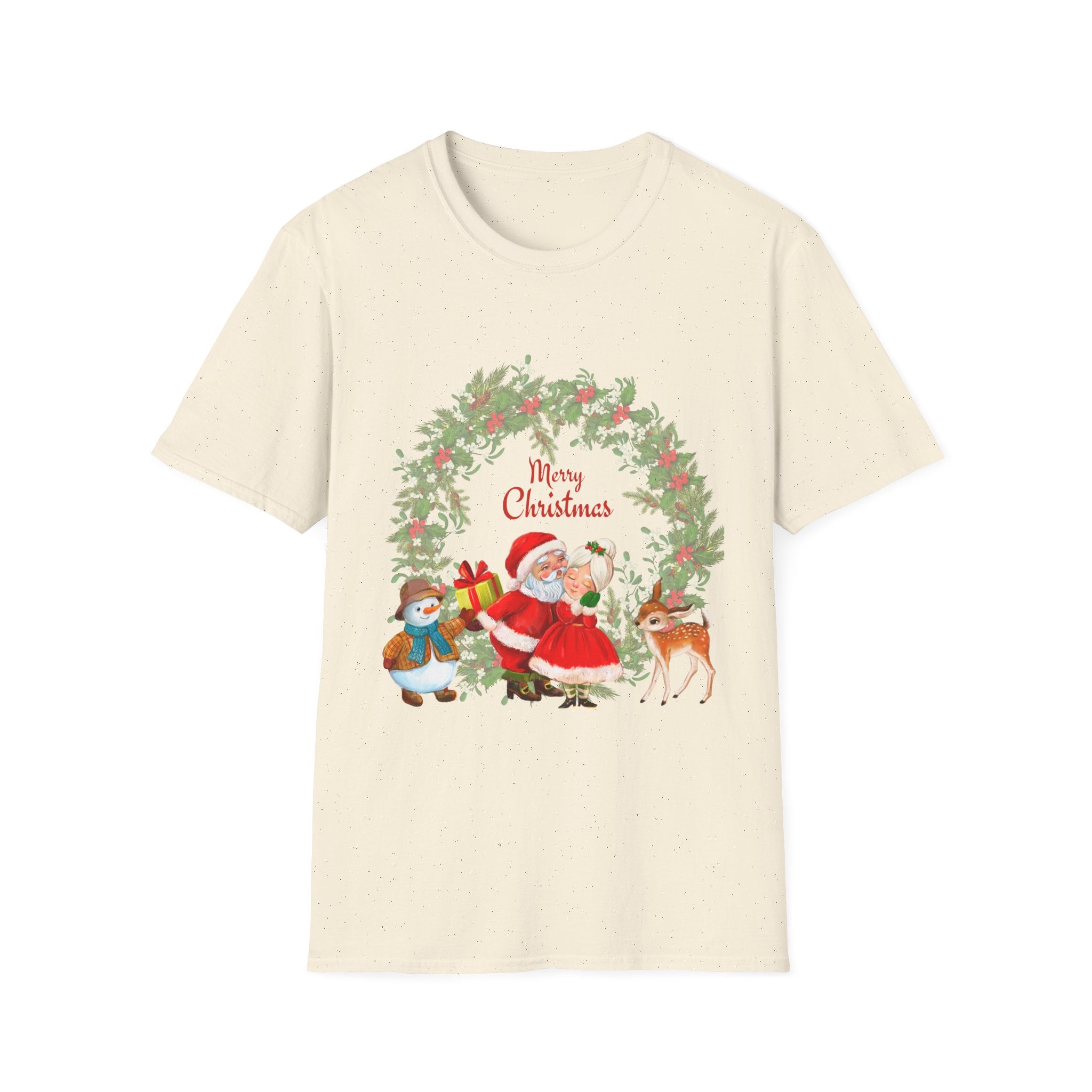 Merry Christmas Unisex T-Shirt, Festive Holiday Tee, Christmas Gift, Family Gathering Apparel, Winter Celebration Wear