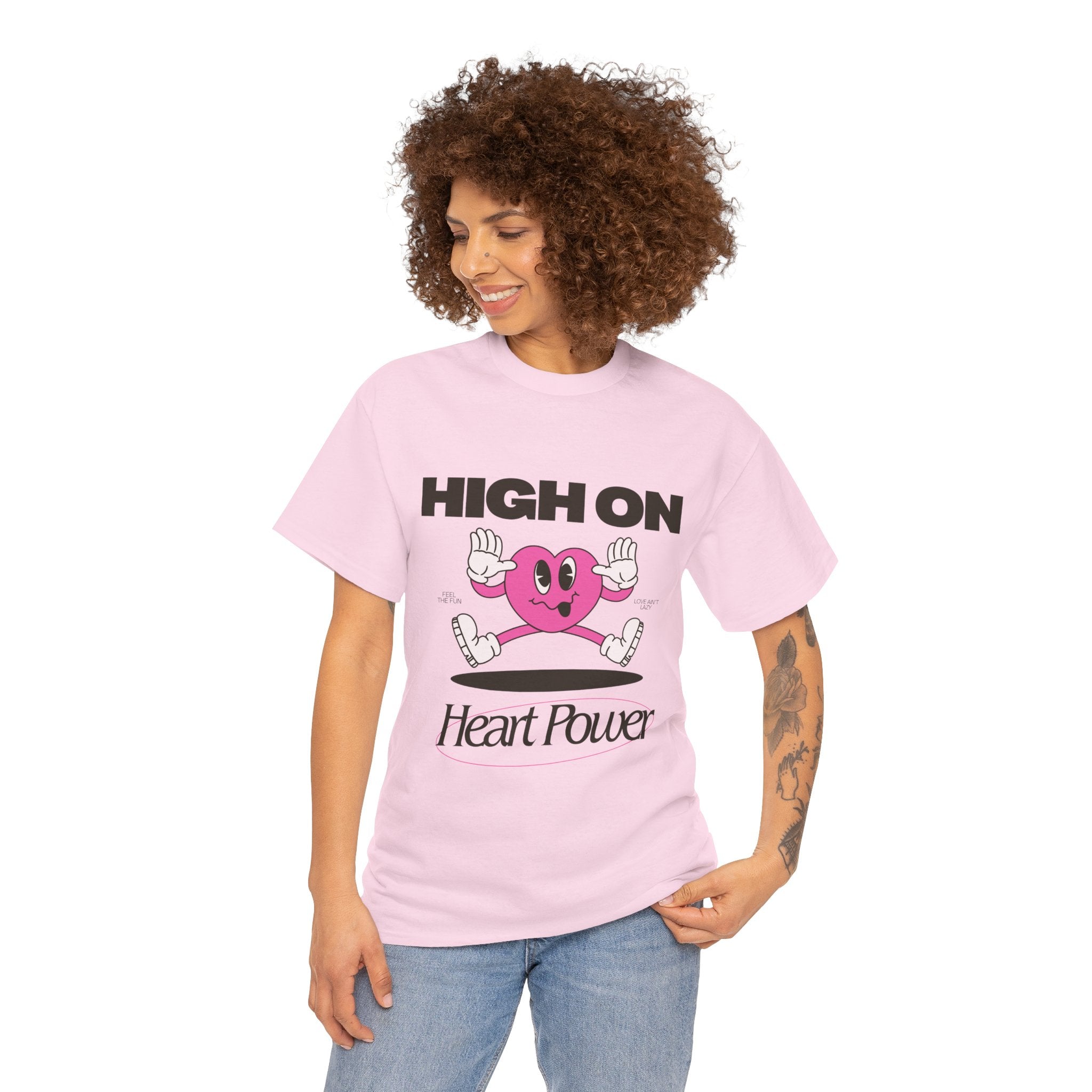 Heart Power Unisex T-Shirt Design | Graphic Tee for Men & Women | Streetwear Aesthetic T-Shirt