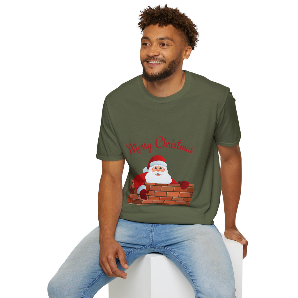 Merry Christmas Santa T-Shirt, Holiday Tee, Unisex Christmas Top, Festive Shirt, Gift for Him/Her, Family Reunion Apparel
