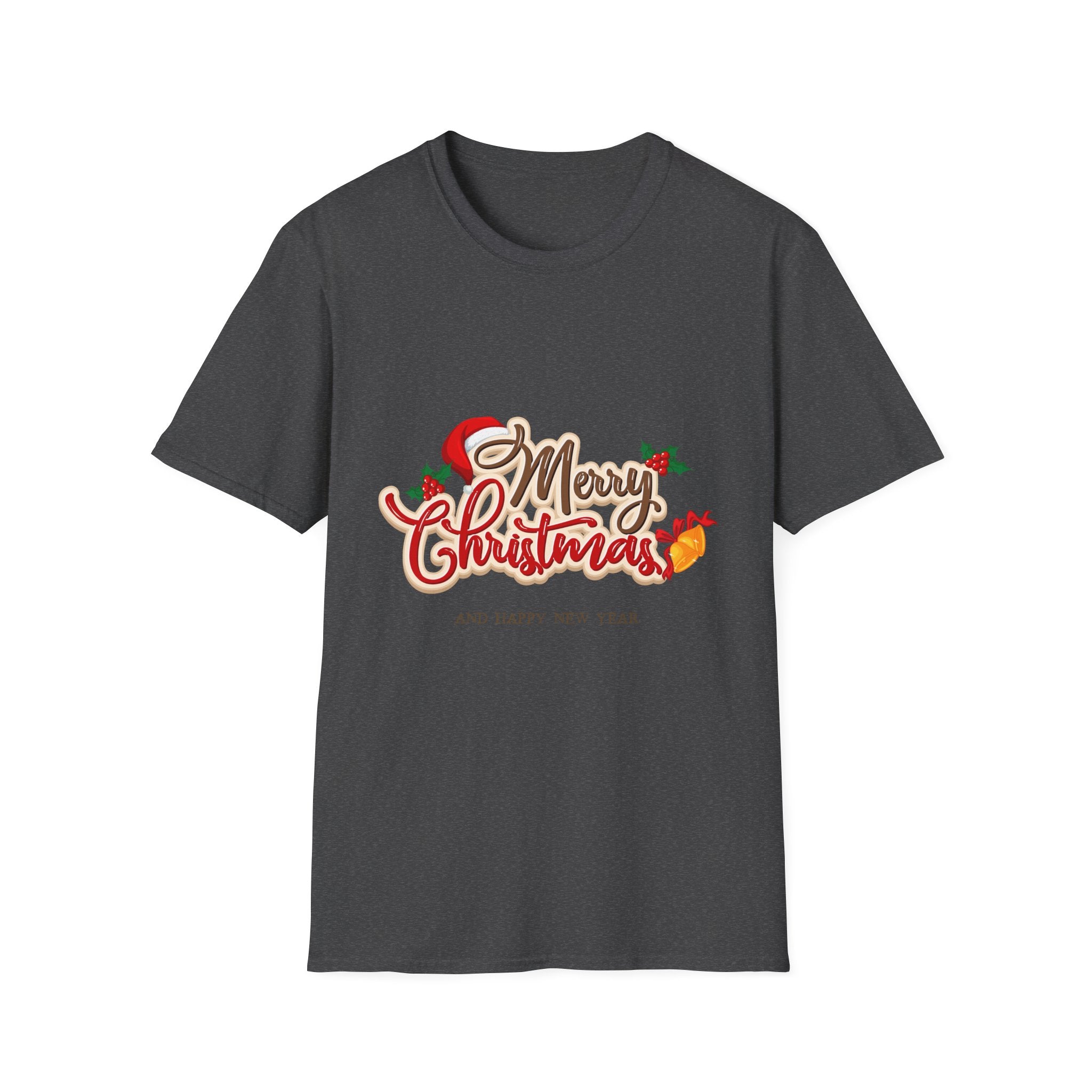 Merry Christmas Unisex Softstyle T-Shirt | Holiday Tee, Christmas Gift, New Year Shirt, Seasonal Apparel, Festive Wear