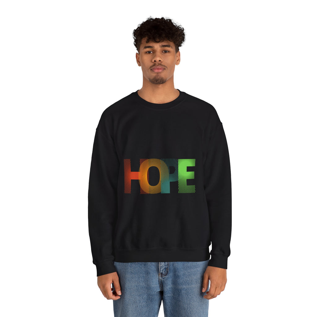 Hope Unisex Heavy Blend Crewneck Sweatshirt - Cozy Style, Perfect Gift, Motivational Apparel, Everyday Wear, Inspirational Fashion