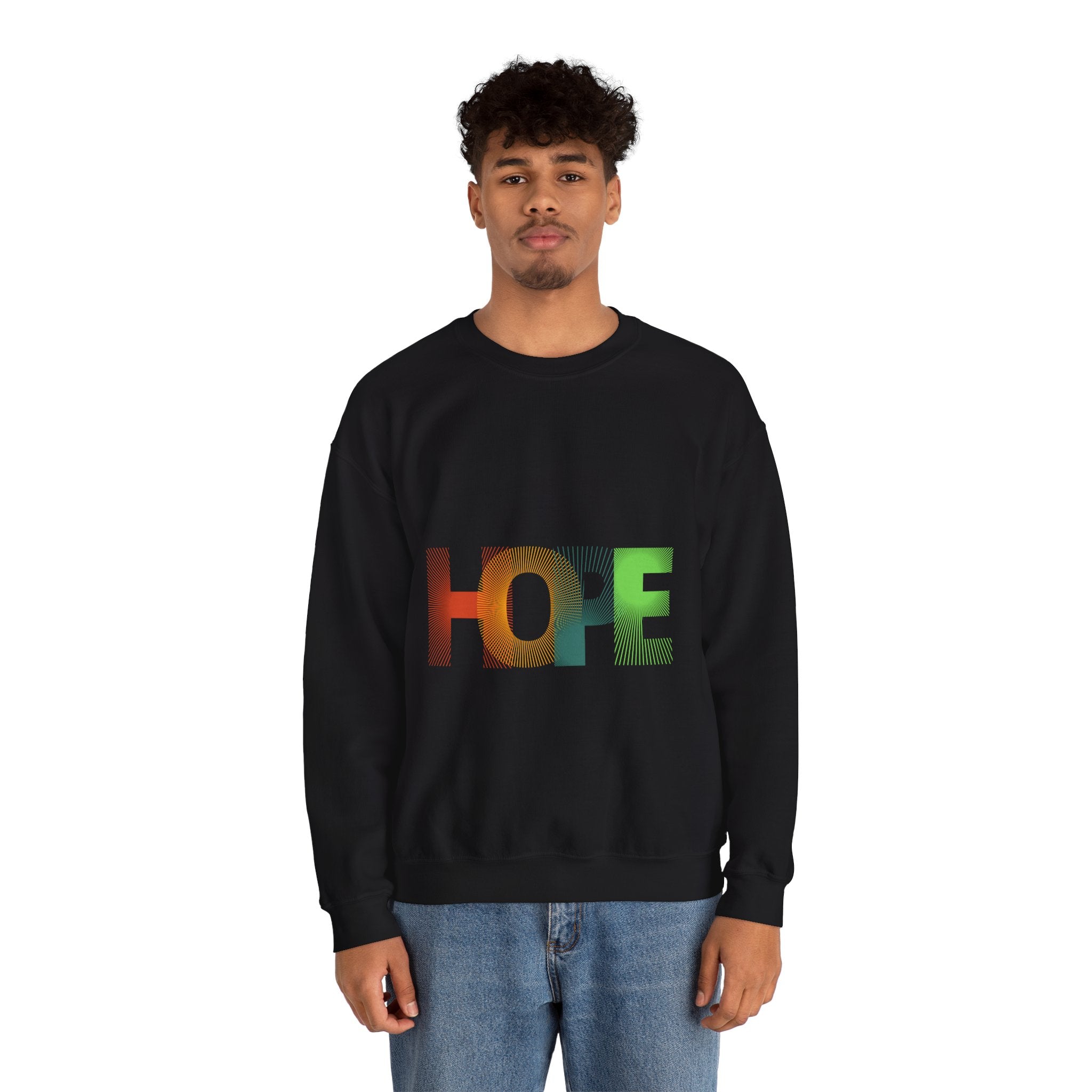 Hope Unisex Heavy Blend Crewneck Sweatshirt - Cozy Style, Perfect Gift, Motivational Apparel, Everyday Wear, Inspirational Fashion