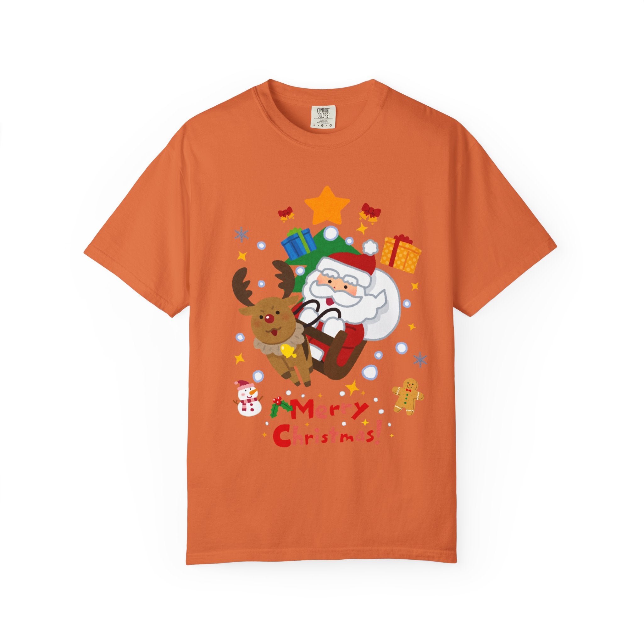 Festive Santa T-Shirt | Christmas Tee, Unisex Holiday Shirt, Merry Christmas Gift, Cute Design for Kids & Adults