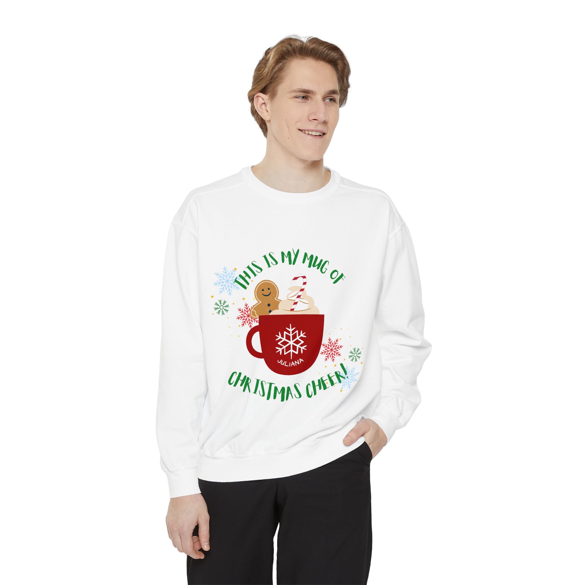 Cozy Holiday Sweatshirt with Festive Mug Design, Christmas Gift, Unisex Sweater, Winter Wardrobe Essential, Cute Holiday Apparel, [...]