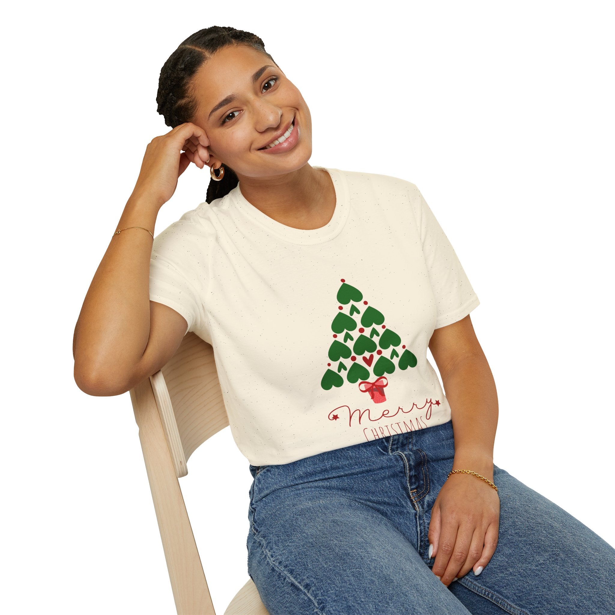 Merry Christmas T-Shirt, Unisex Holiday Tee, Christmas Gift, Casual Wear, Festive Clothing, Seasonal Apparel