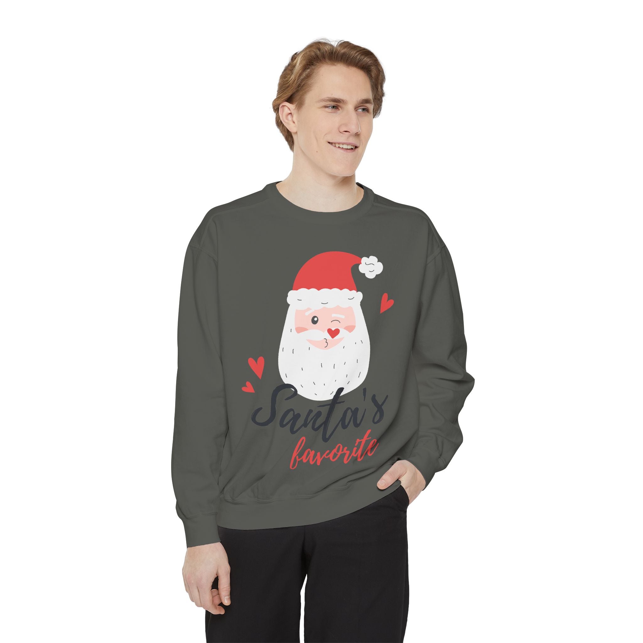 Santa's Favorite Sweatshirt, Holiday Apparel, Gift for Christmas, Unisex Pullover, Festive Sweater, Cozy Sweatshirt