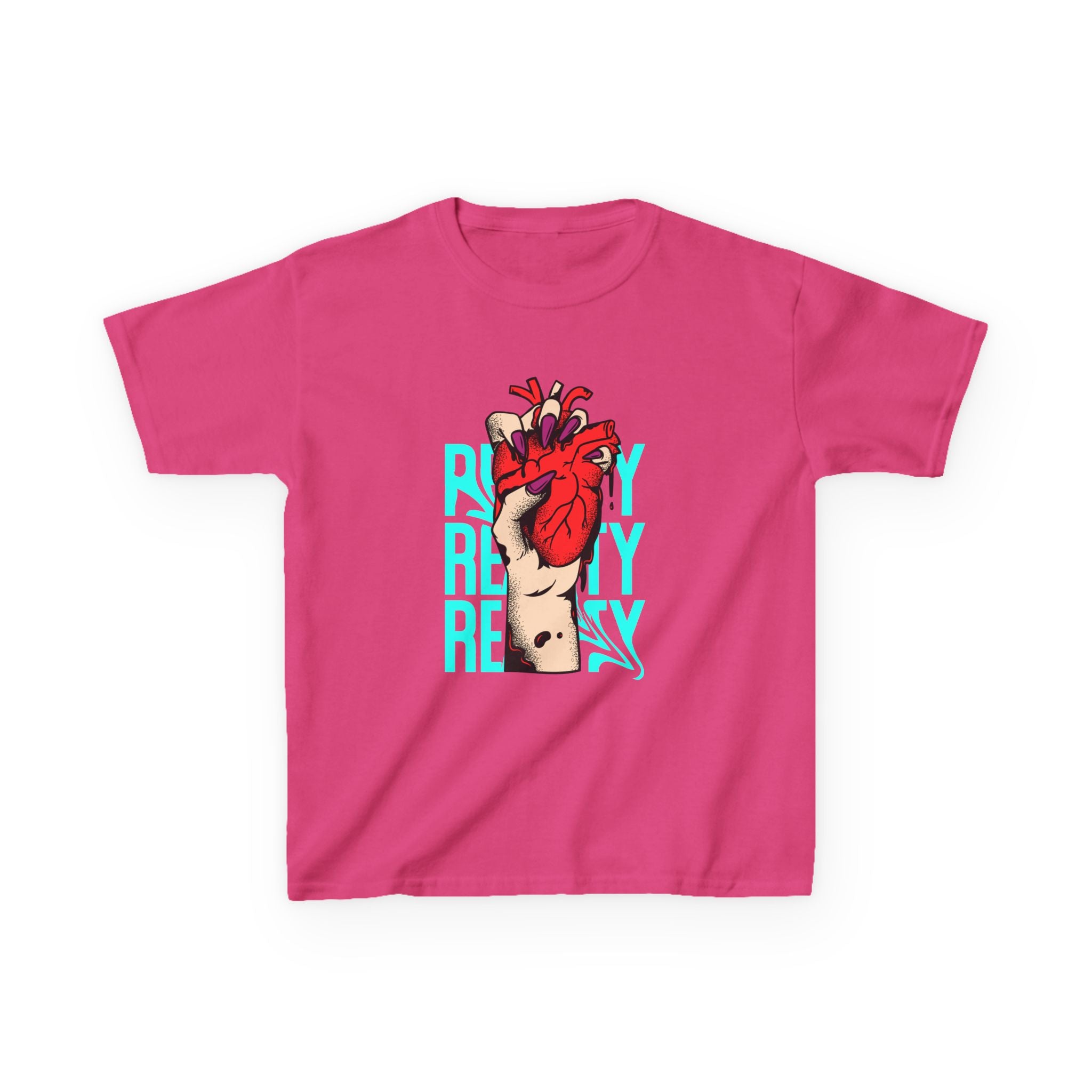 Youth Graphic Tee with Heart Design, Perfect Gift for Kids, Fun Everyday Wear, Unique Birthday Present, Heartfelt T-Shirt