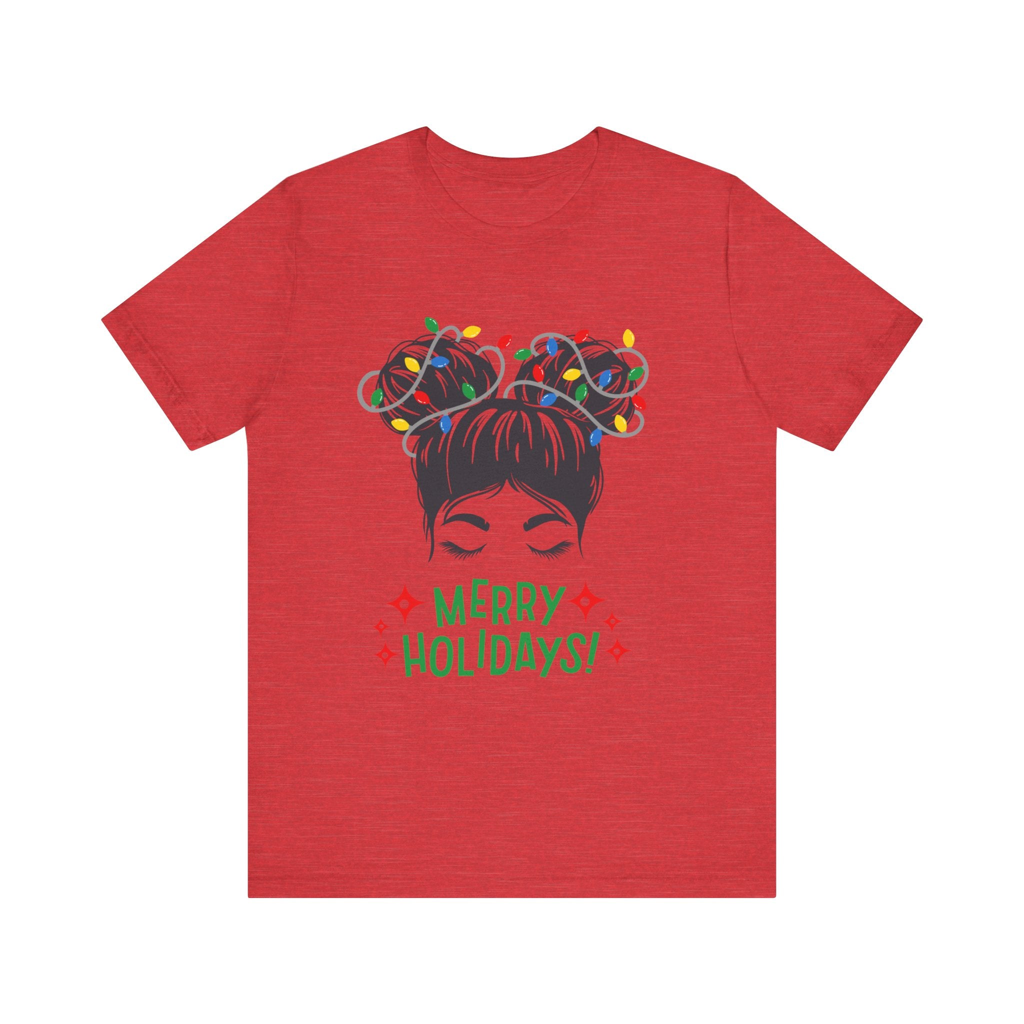 Festive Holiday Tee - Merry Holidays Graphic, Unisex Jersey Short Sleeve Shirt, Christmas Apparel, Seasonal Gift, Cozy Vibes