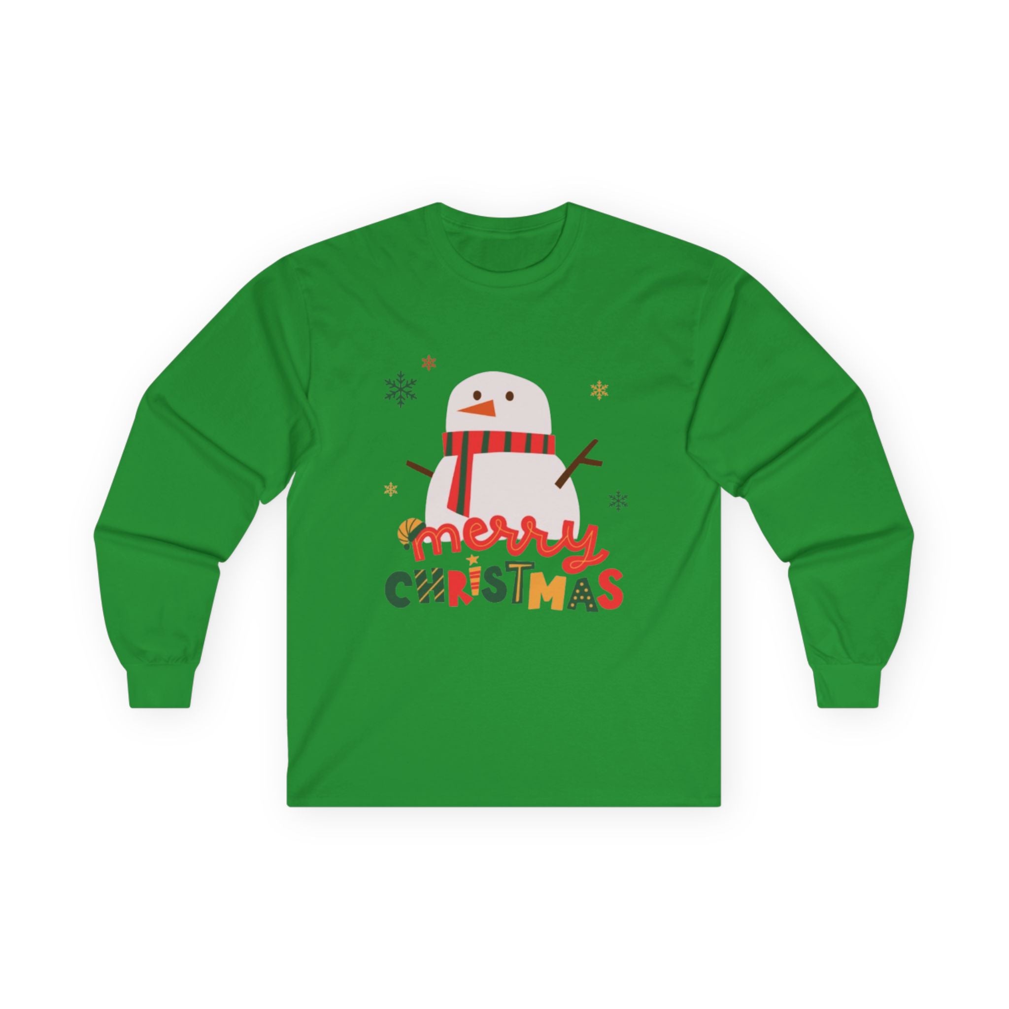 Merry Christmas Long Sleeve Tee, Holiday Shirt, Unisex Festive Apparel, Christmas Gifts, Cozy Winter Wear, Family Christmas Party