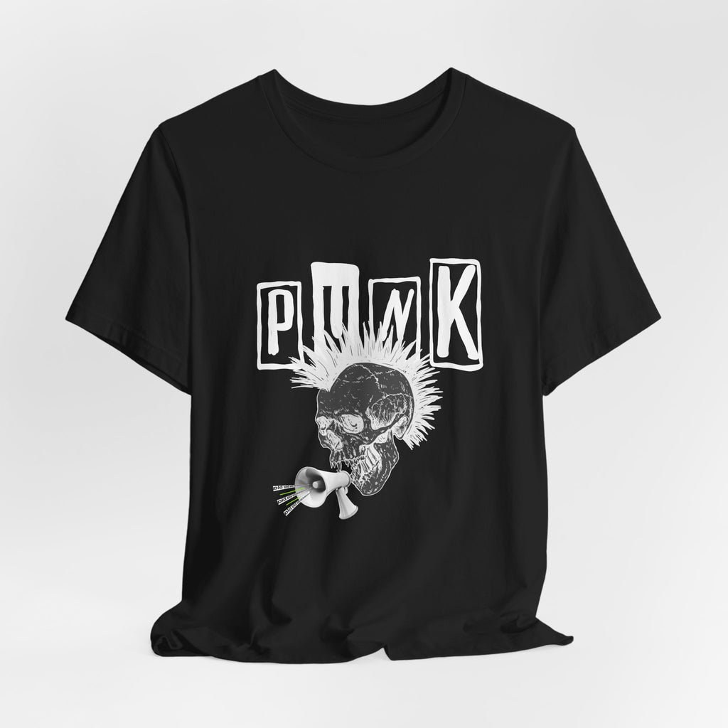 Punk Skull Graphic Tee, Unisex T-Shirt, Alternative Fashion Shirt, Edgy Clothing, Gift for Music Lovers