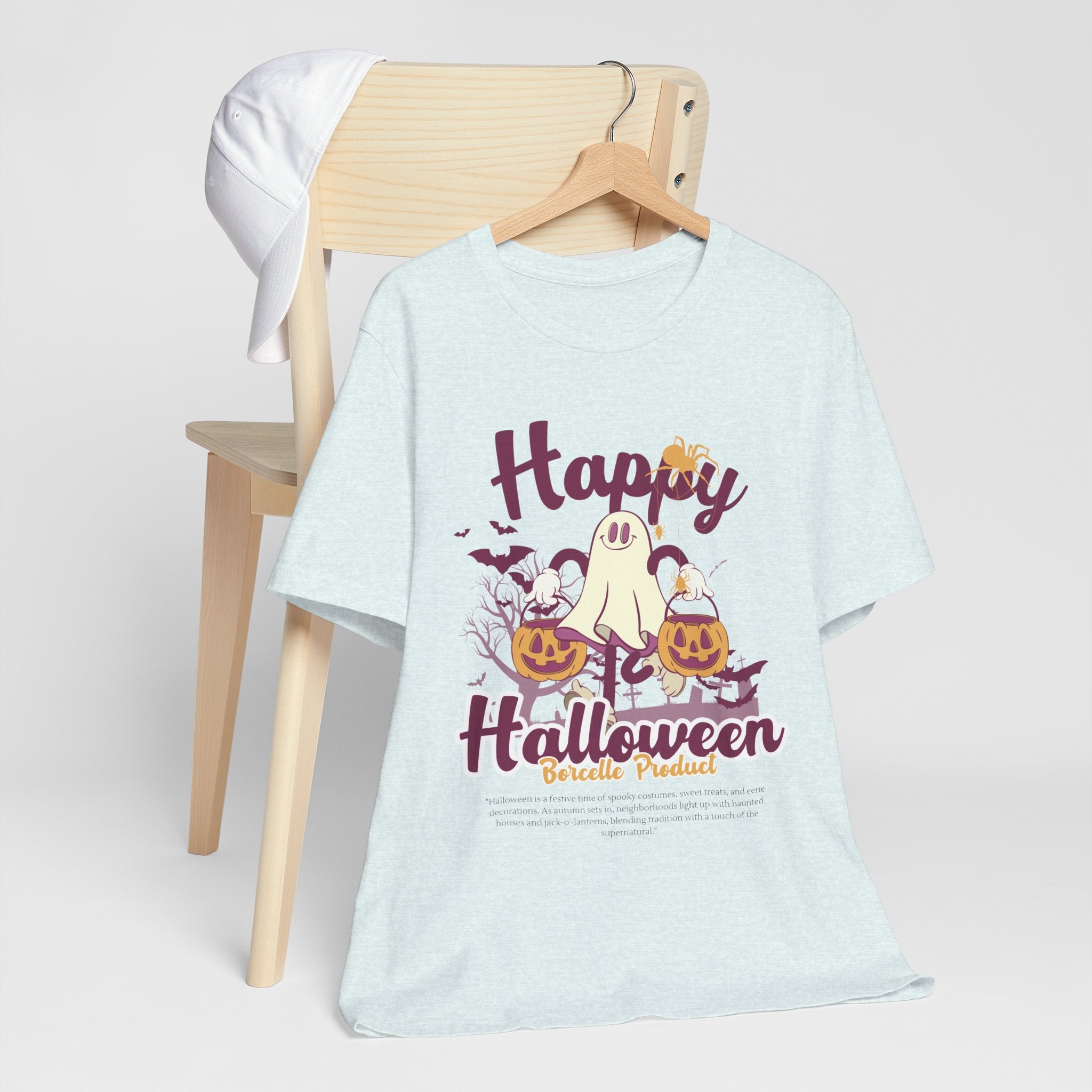 Halloween Unisex T-Shirt, Cute Ghost Tee, Fall Apparel, Kids Halloween Costume, Spooky Season Shirt, Trick or Treat Gift