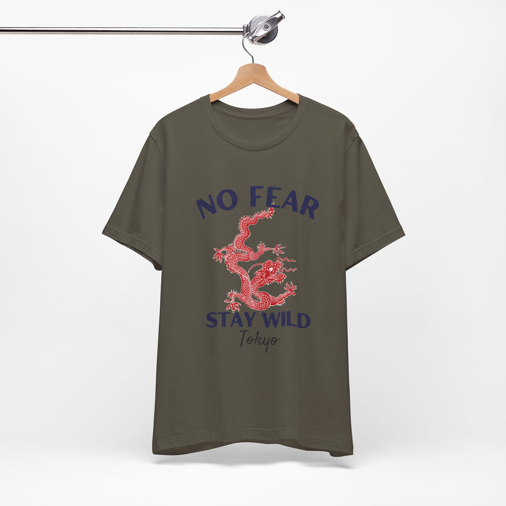 No Fear Stay Wild Unisex T-Shirt | Adventure Tee, Casual Wear, Gift for Nature Lovers, Inspirational Shirt, Summer Fashion