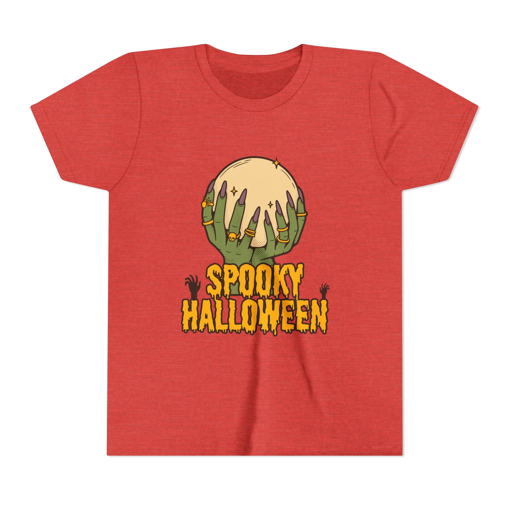 Spooky Halloween Youth Tee - Halloween T-Shirt, Kids Holiday Shirt, Trick or Treat Top, Fun Party Wear, Ghost & Ghouls Costume
