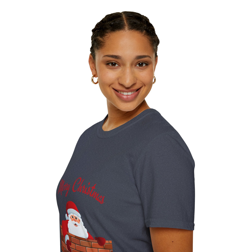 Merry Christmas Santa T-Shirt, Holiday Tee, Unisex Christmas Top, Festive Shirt, Gift for Him/Her, Family Reunion Apparel