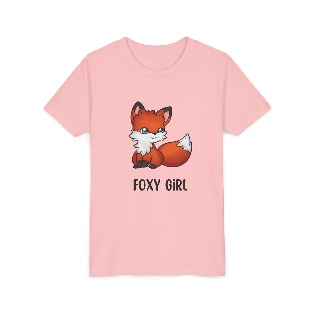Foxy Girl Youth Tee, Cute Animal Shirt, Kids' Graphic Tee, Fun Fashion, Birthday Gift, Playful Style