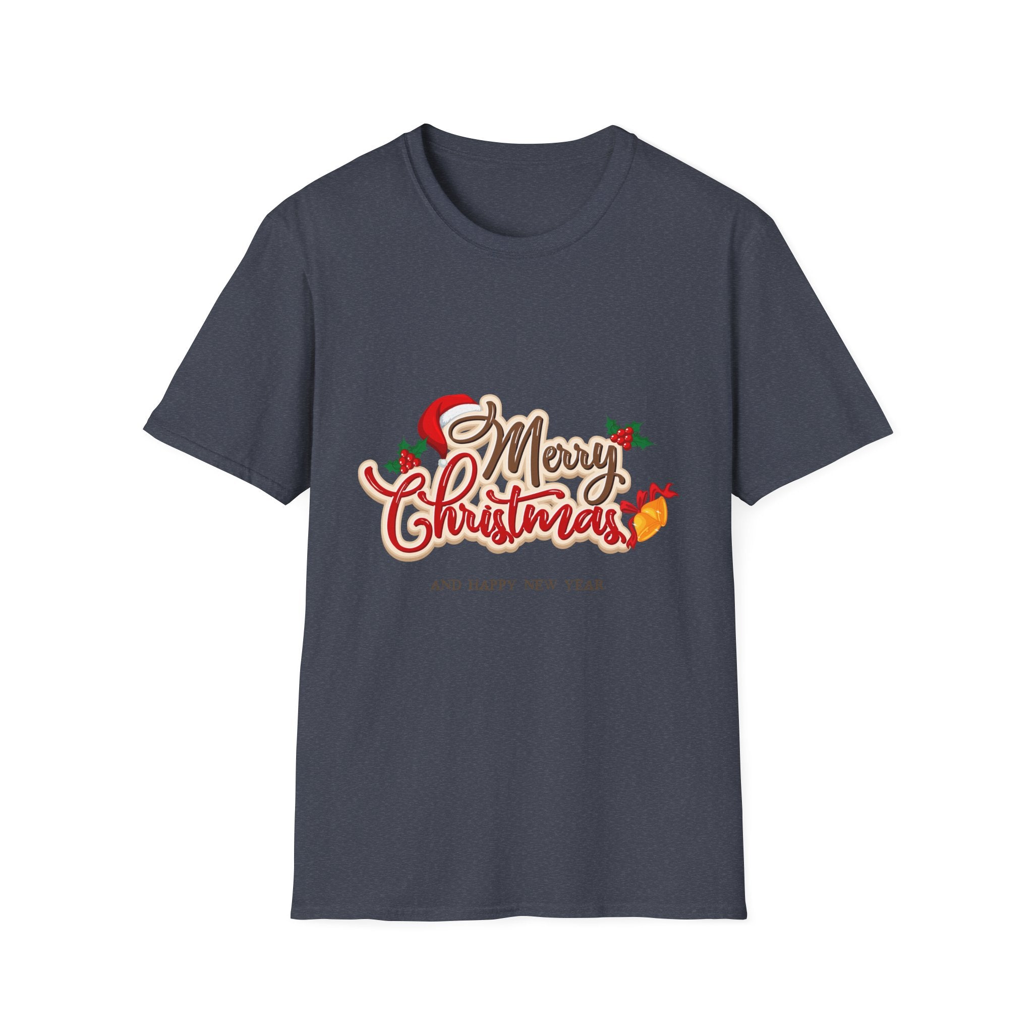 Merry Christmas Unisex Softstyle T-Shirt | Holiday Tee, Christmas Gift, New Year Shirt, Seasonal Apparel, Festive Wear