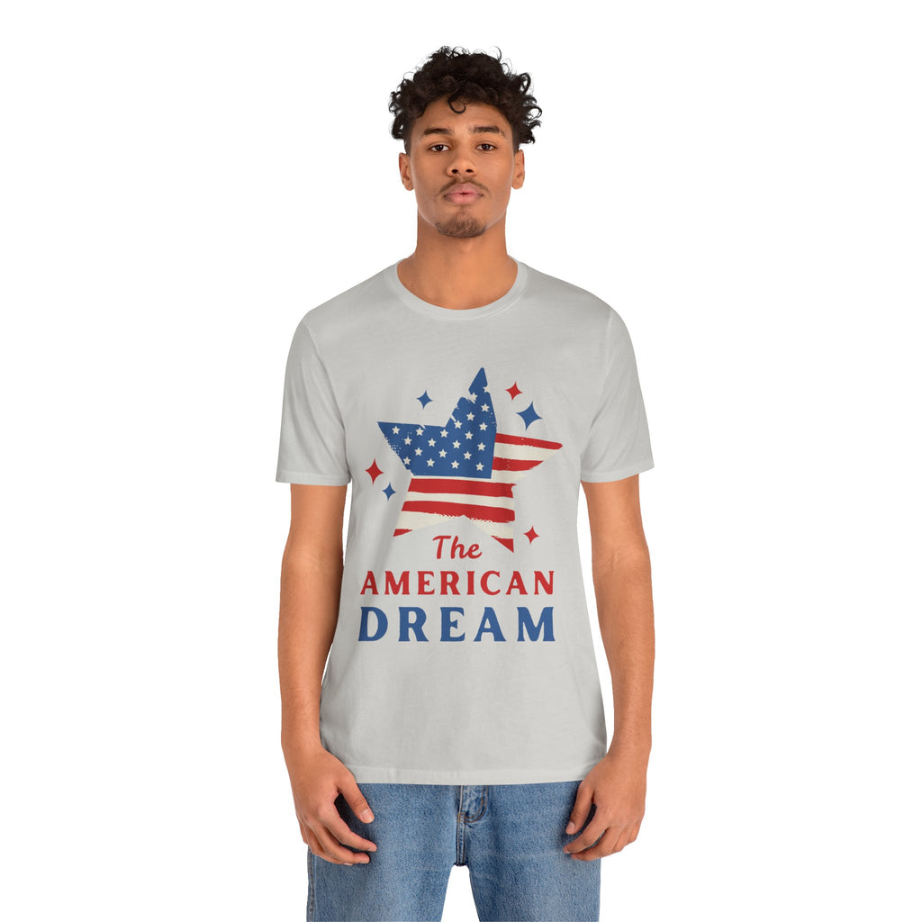 Patriotic T-Shirt, Independence Day Tee, American Dream Shirt, 4th of July Outfit, Stars and Stripes Tee Shirt
