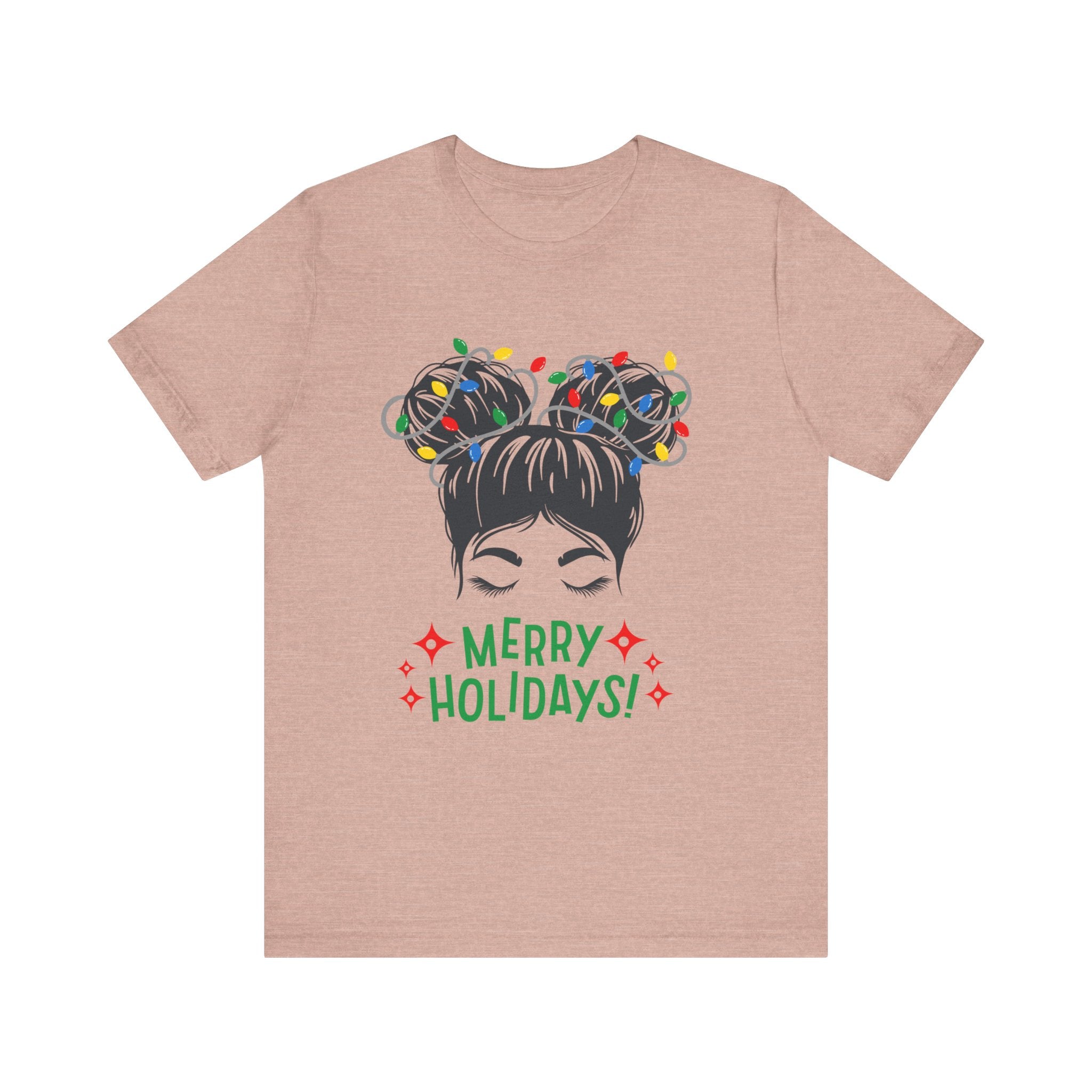 Festive Holiday Tee - Merry Holidays Graphic, Unisex Jersey Short Sleeve Shirt, Christmas Apparel, Seasonal Gift, Cozy Vibes