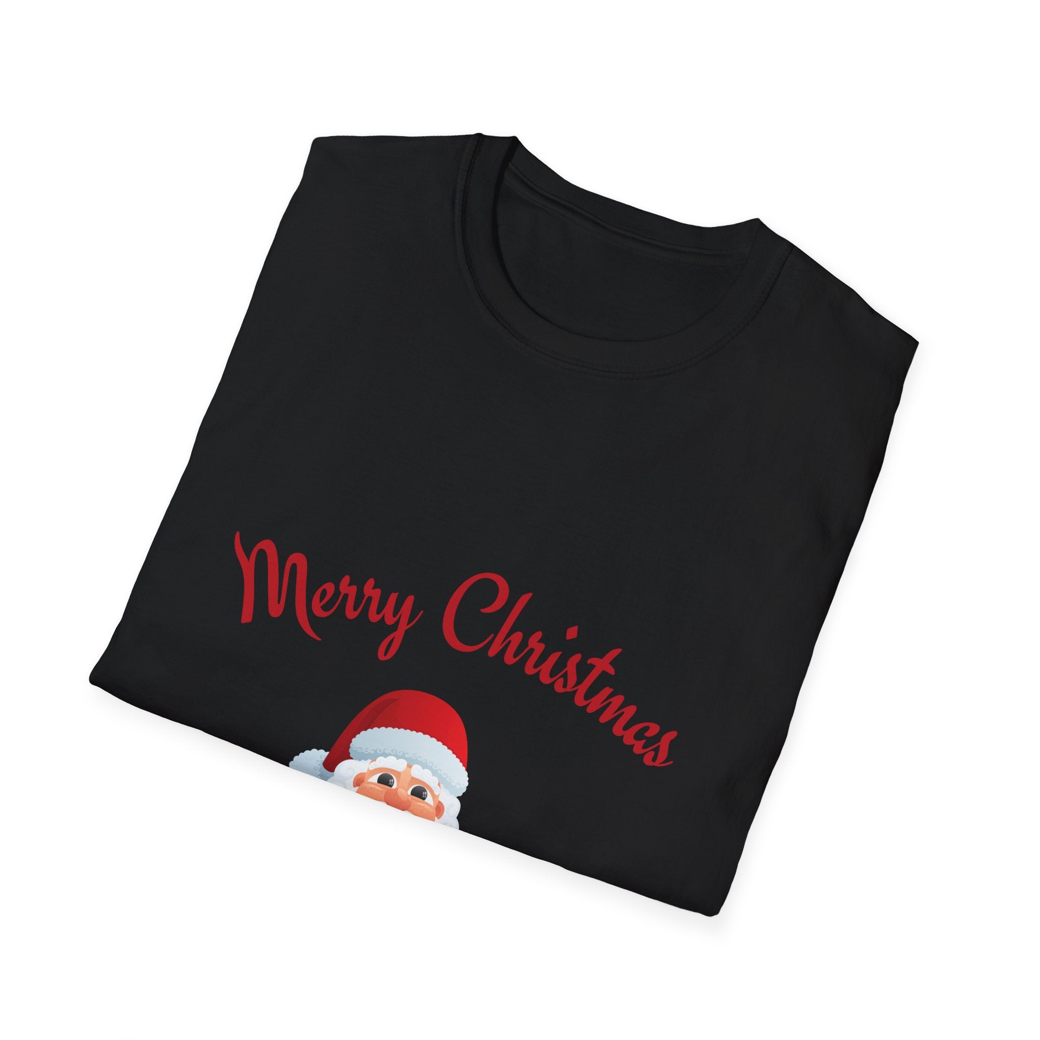 Merry Christmas Santa T-Shirt, Holiday Tee, Unisex Christmas Top, Festive Shirt, Gift for Him/Her, Family Reunion Apparel