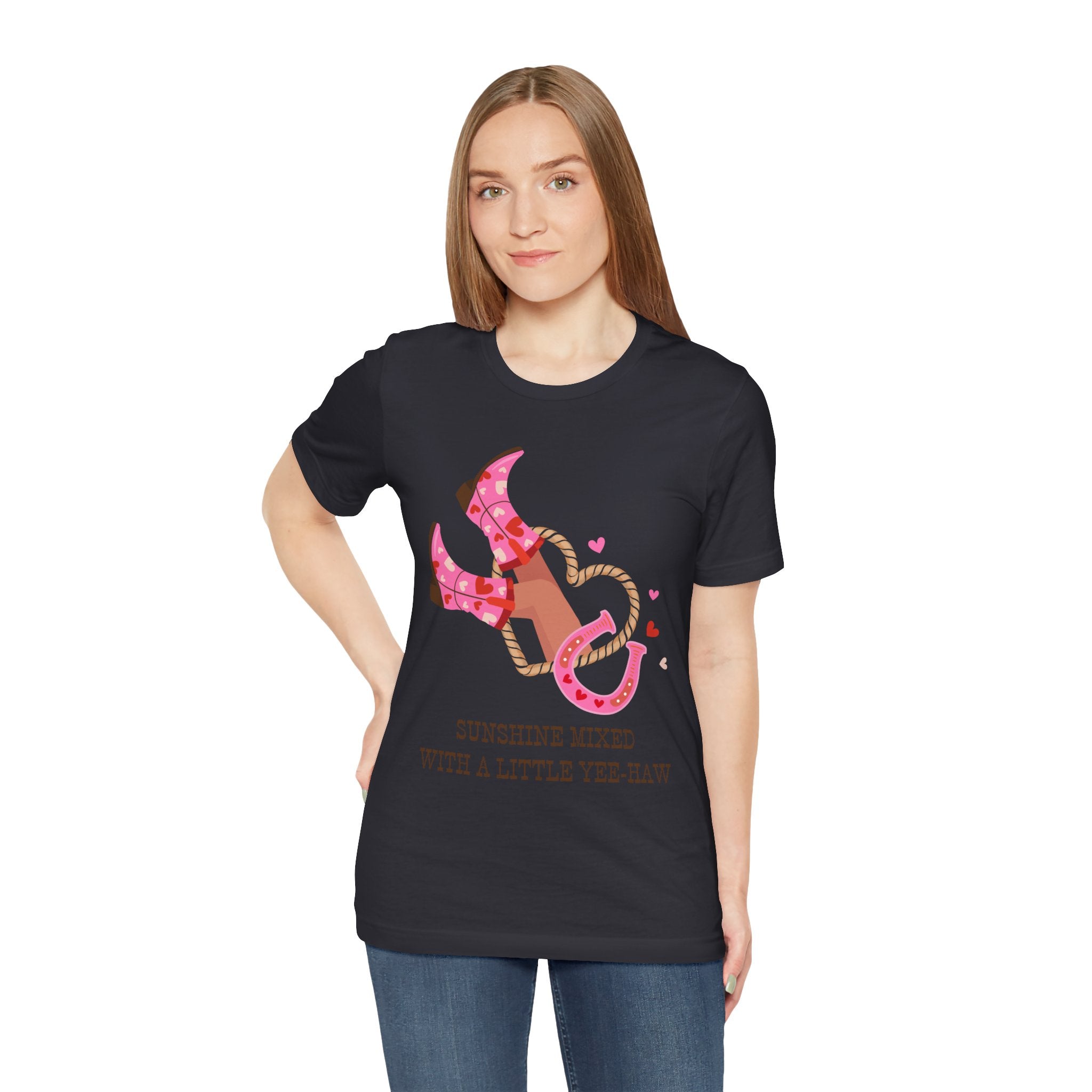Playful Cowboy Graphic Tee - Perfect for Rodeos, Country Concerts, and Summer Gatherings, Casual Wear, Gift for Country Lovers, Fun Outfits