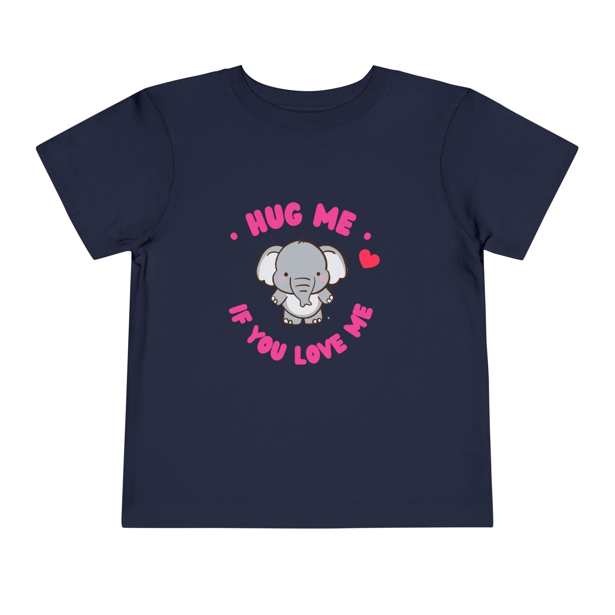 Cute Toddler Tee with Elephant Design - Perfect Gift for Birthdays, Playdates, or Library Visits, Hug Me If You Love Me, Kids Apparel, [...]