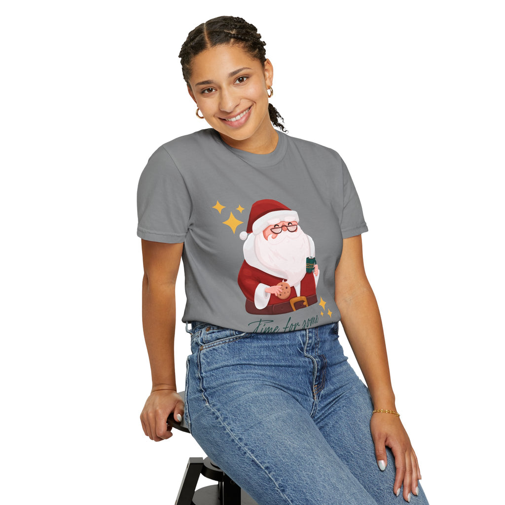 Festive Christmas T-Shirt, Holiday Apparel, Santa Graphic Tee, Unisex Christmas Gift, Seasonal Outfit, Cheerful Holiday Wear