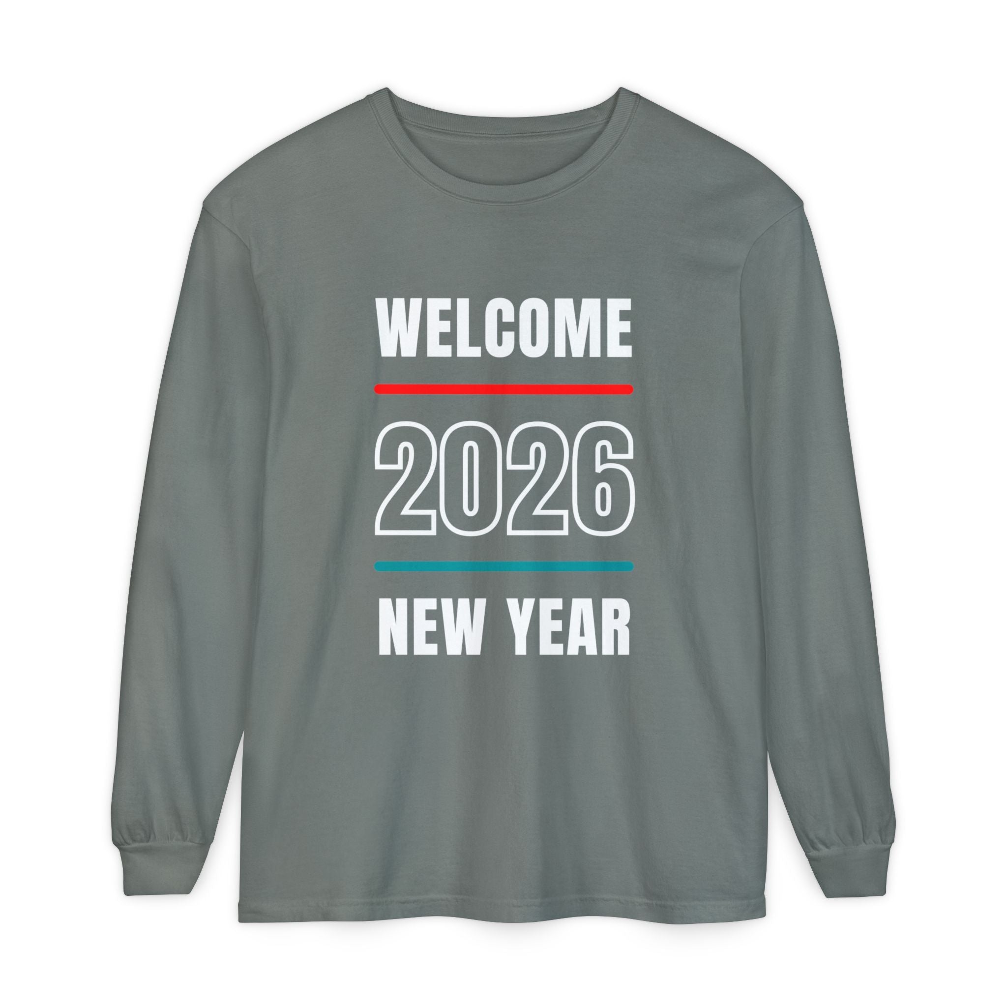 2026 New Year Long Sleeve T-Shirt | Unisex Cotton Tee for Celebration, Holiday Gift, Festive Apparel, Casual Wear
