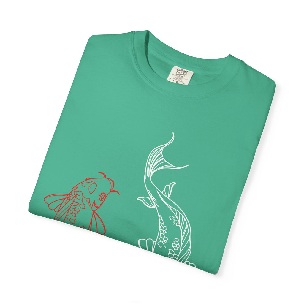 Koi Fish Unisex T-Shirt | Art Tee, Summer Style, Casual Wear, Gift for Nature Lovers, Zen & Peaceful Vibe