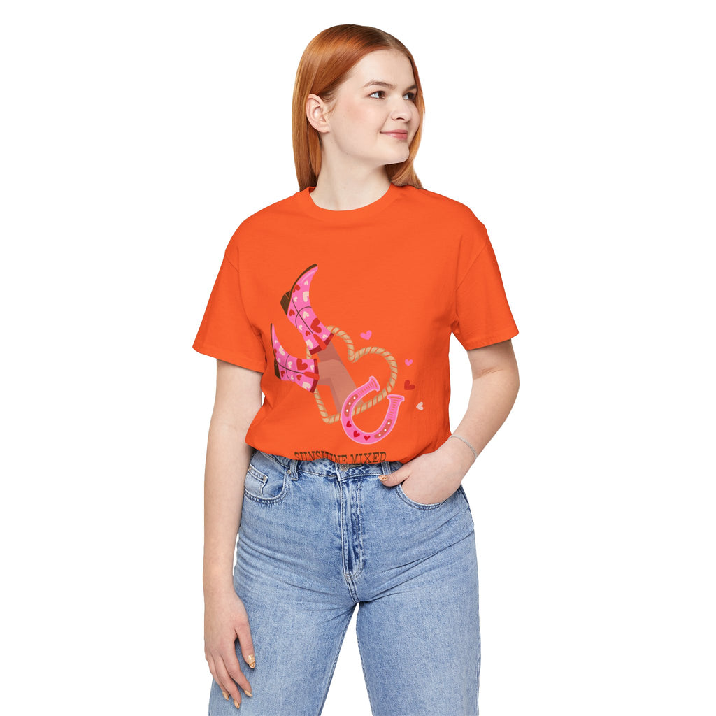 Playful Cowboy Graphic Tee - Perfect for Rodeos, Country Concerts, and Summer Gatherings, Casual Wear, Gift for Country Lovers, Fun Outfits