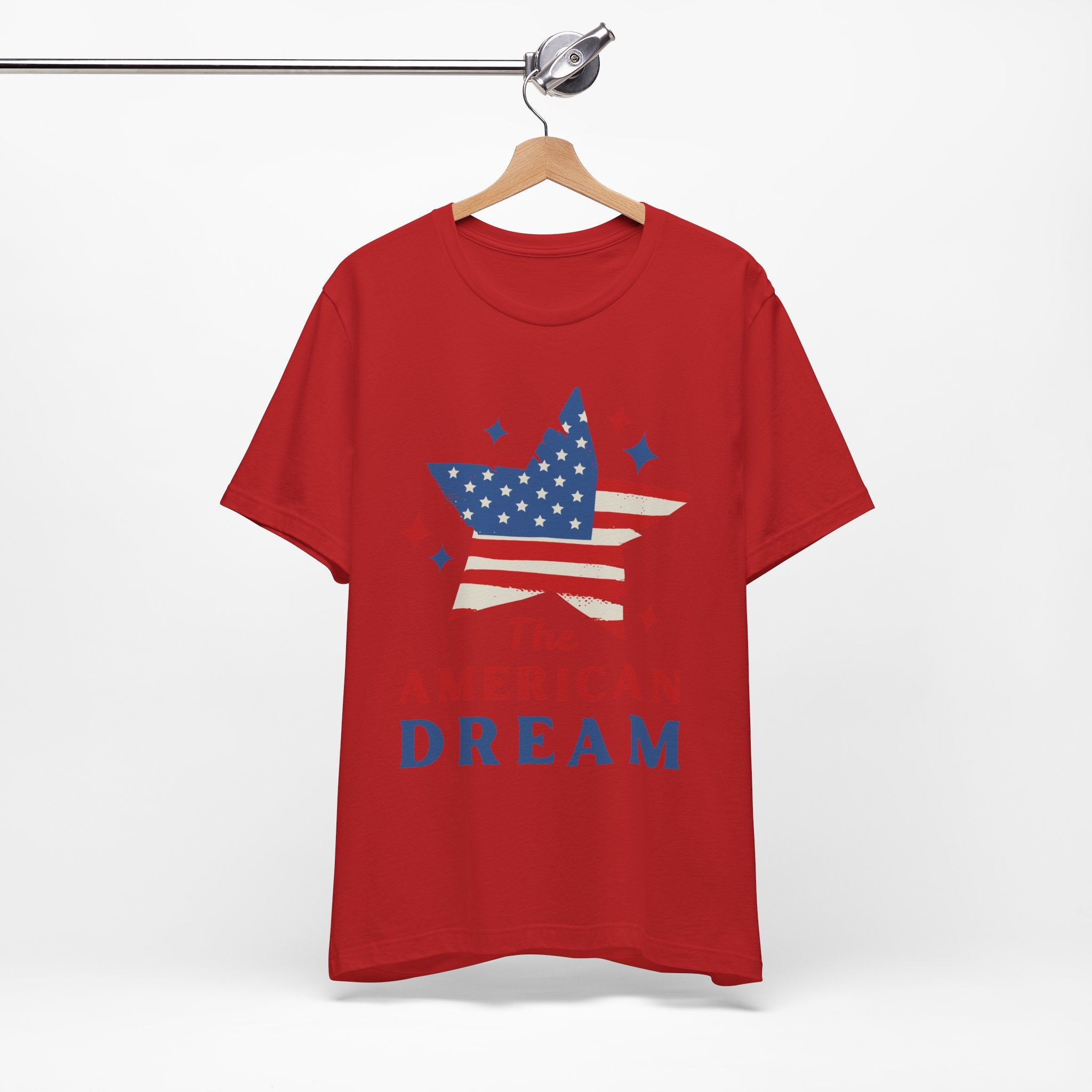 Patriotic T-Shirt, Independence Day Tee, American Dream Shirt, 4th of July Outfit, Stars and Stripes Tee Shirt
