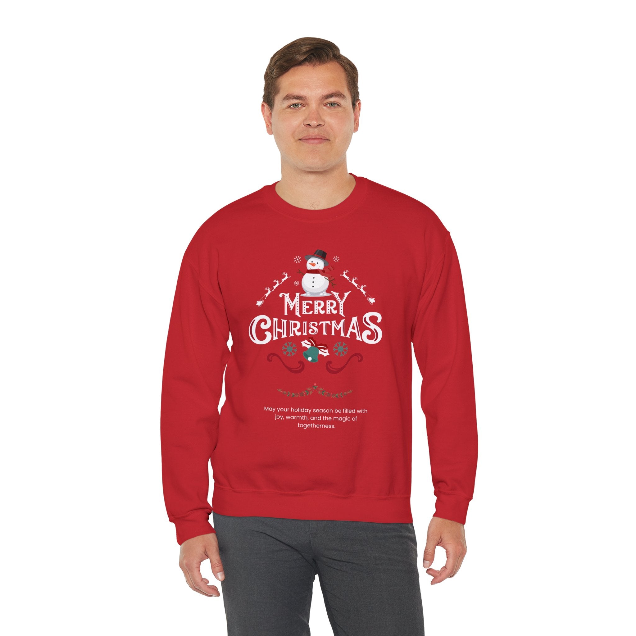 Cozy Holiday Crewneck Sweatshirt - Festive Christmas Design, Unisex Christmas Apparel, Winter Casual Wear, Gift for Her, Holiday Sweater