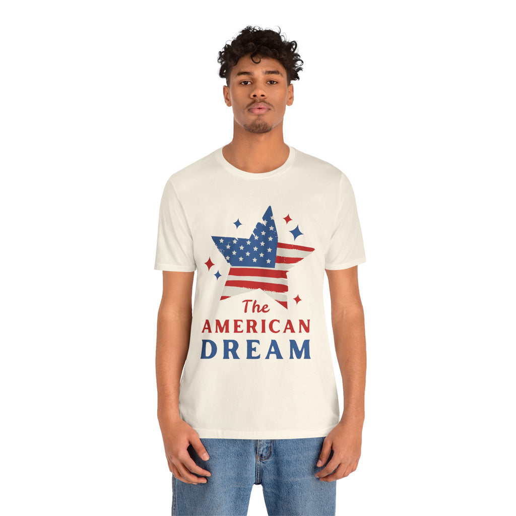 Patriotic T-Shirt, Independence Day Tee, American Dream Shirt, 4th of July Outfit, Stars and Stripes Tee Shirt