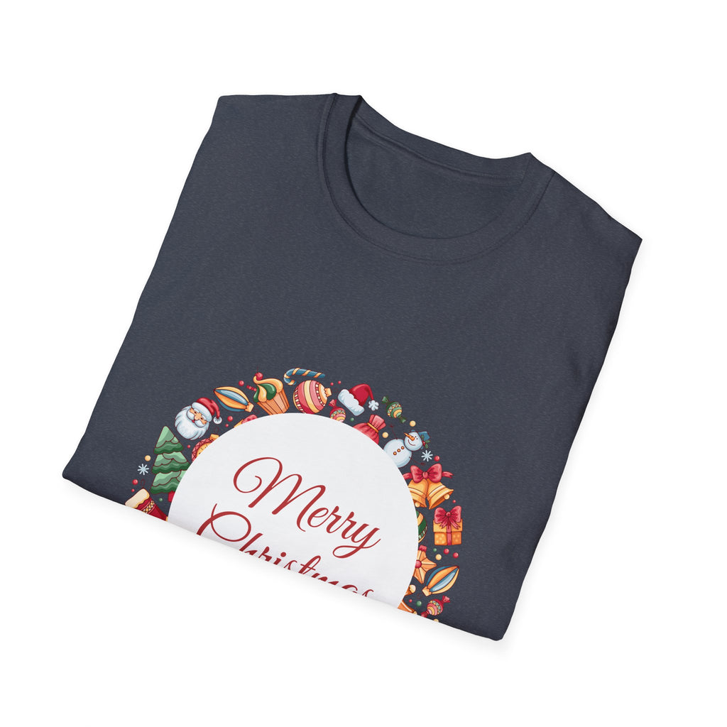 Merry Christmas Unisex T-Shirt, Holiday Apparel, Christmas Gift, Festive Tee, Seasonal Wear, Unisex T-Shirt