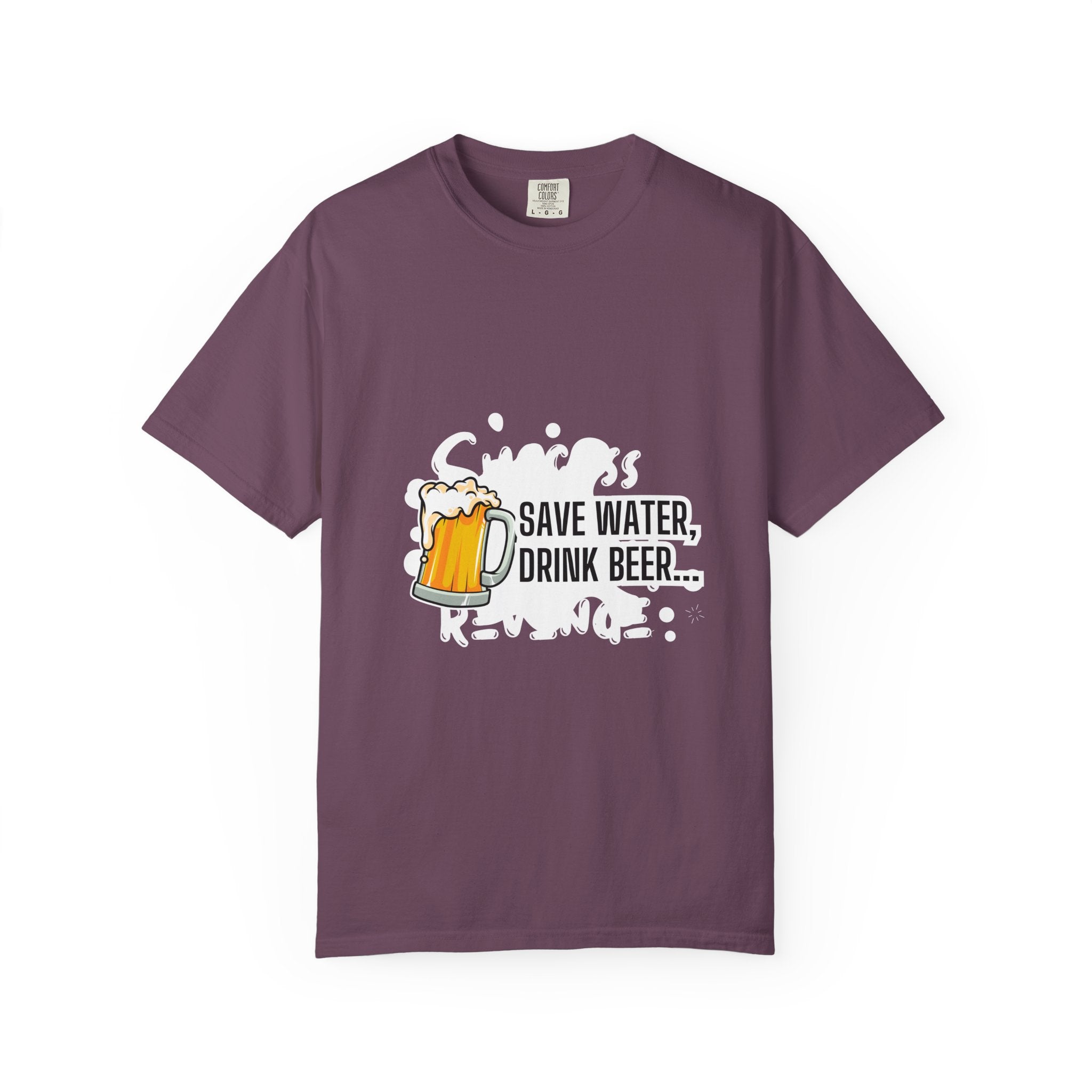Beer Lovers Unisex T-Shirt, Fun Graphic Tee for Parties, Great Gift for Festivals, Casual Wear for Beer Enthusiasts, Save Water Drink Beer