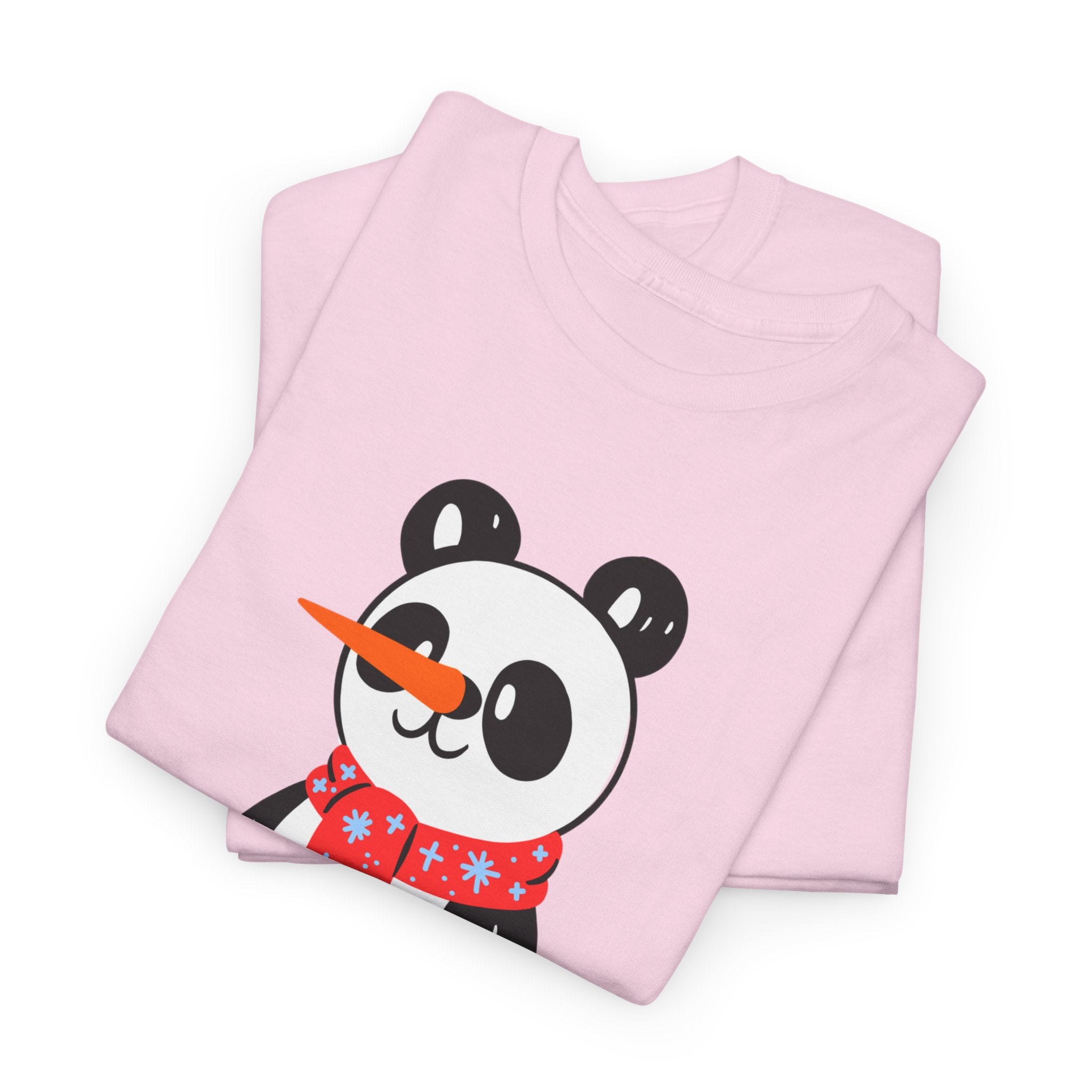 Cute Merry Christmas Panda Tee for Holiday Cheer, Unisex Cotton T-Shirt, Fun Gift for Him & Her, Christmas Apparel, Winter Gathering
