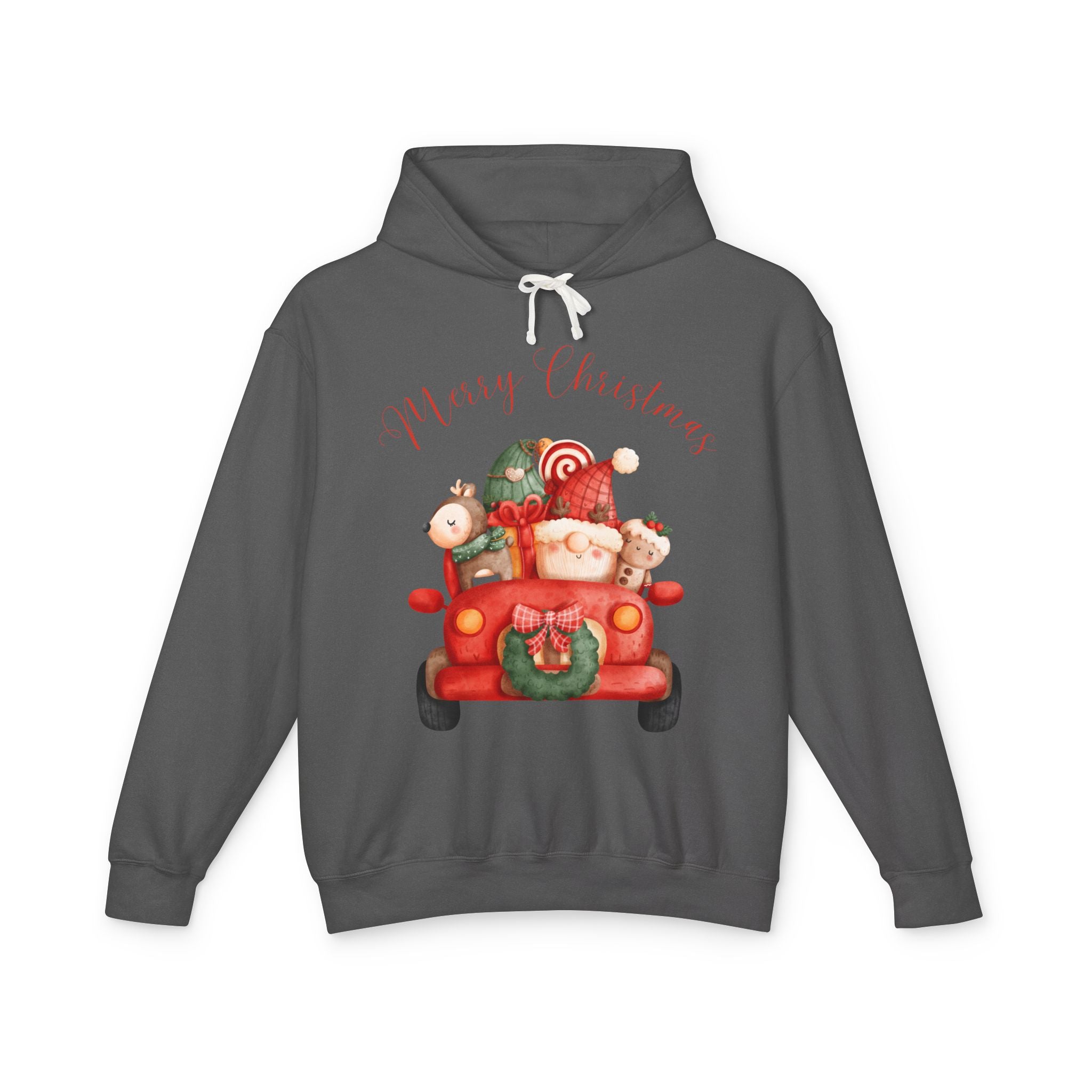 Merry Christmas Hoodie, Unisex Lightweight Sweatshirt, Holiday Gift, Cozy Christmas Sweatshirt, Festive Apparel, Christmas Outfit