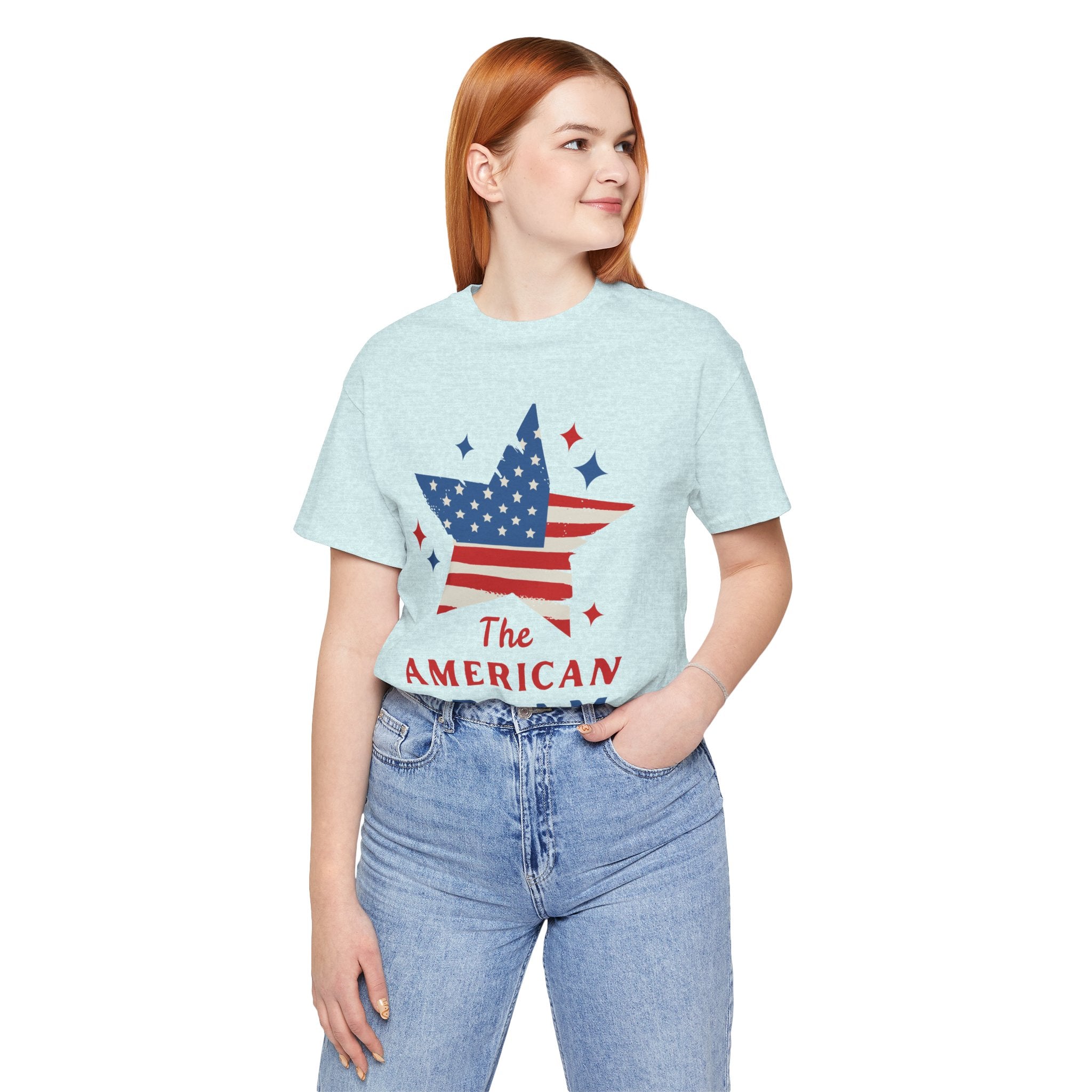 Patriotic T-Shirt, Independence Day Tee, American Dream Shirt, 4th of July Outfit, Stars and Stripes Tee Shirt