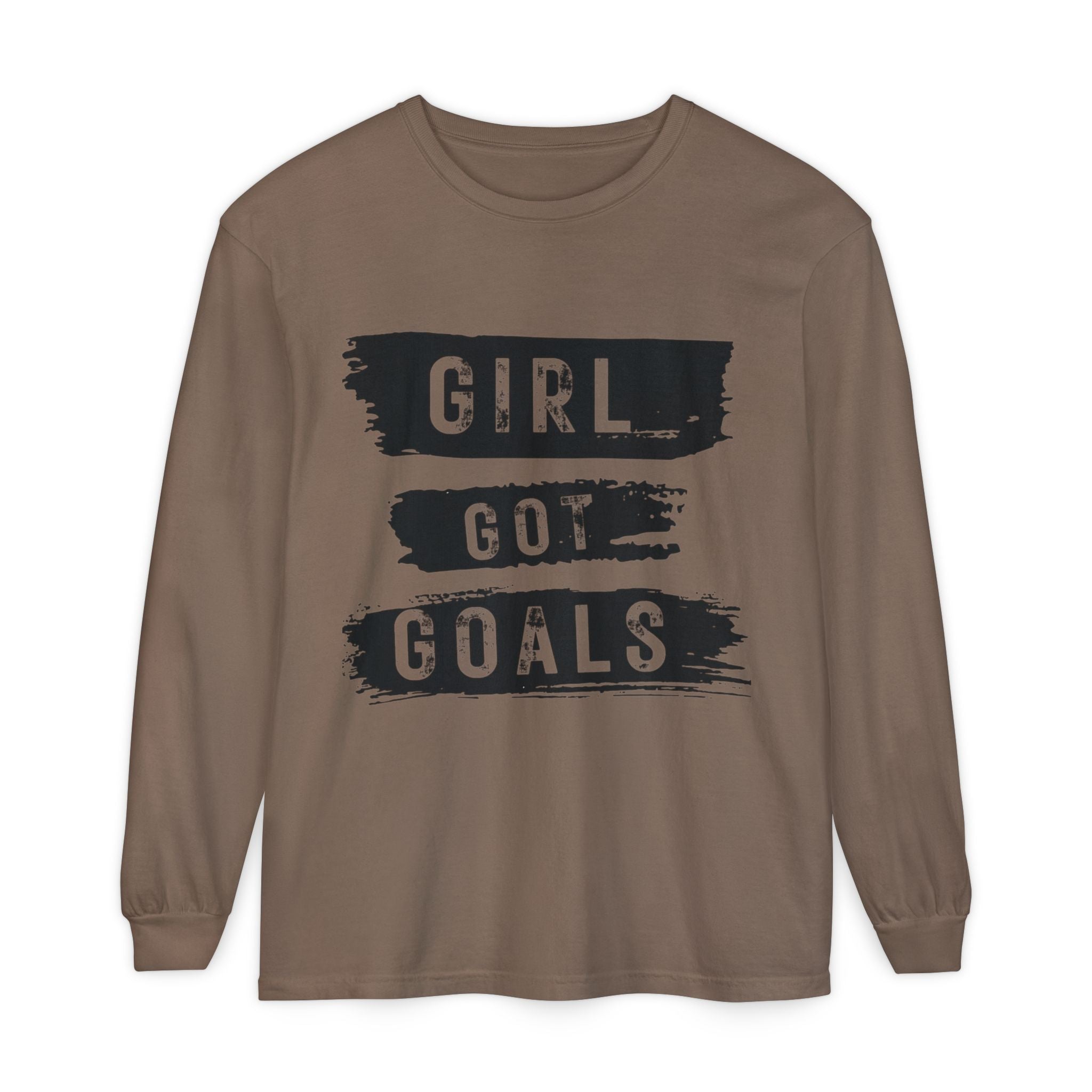 Girl Got Goals Long Sleeve T-Shirt | Motivational Apparel, Unisex Tees, Inspirational Gift, Casual Wear, Trendy Clothing