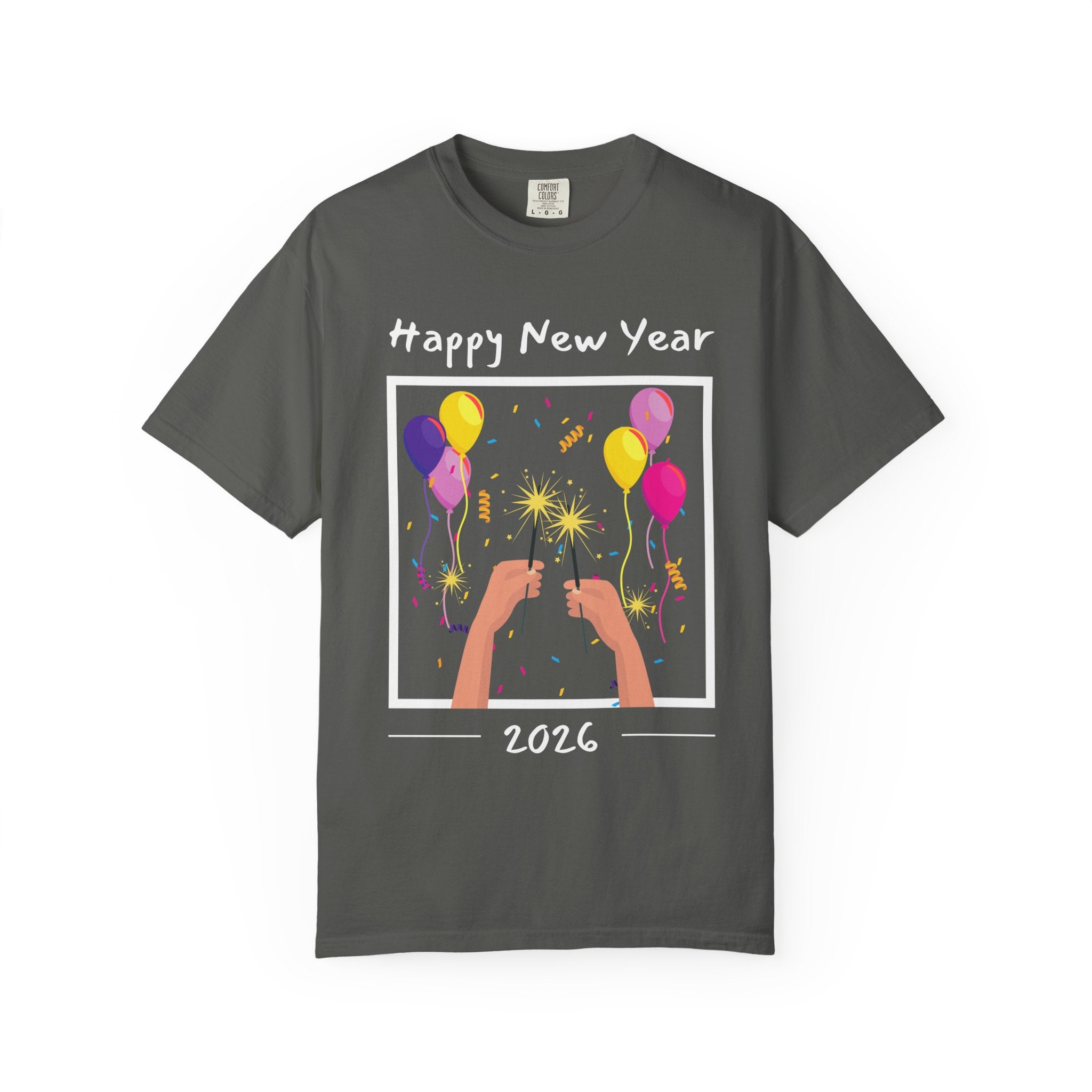 Happy New Year Unisex T-shirt, Celebration Tee, Party Shirt, Festive Apparel, Holiday Gift, New Year's Eve Wear