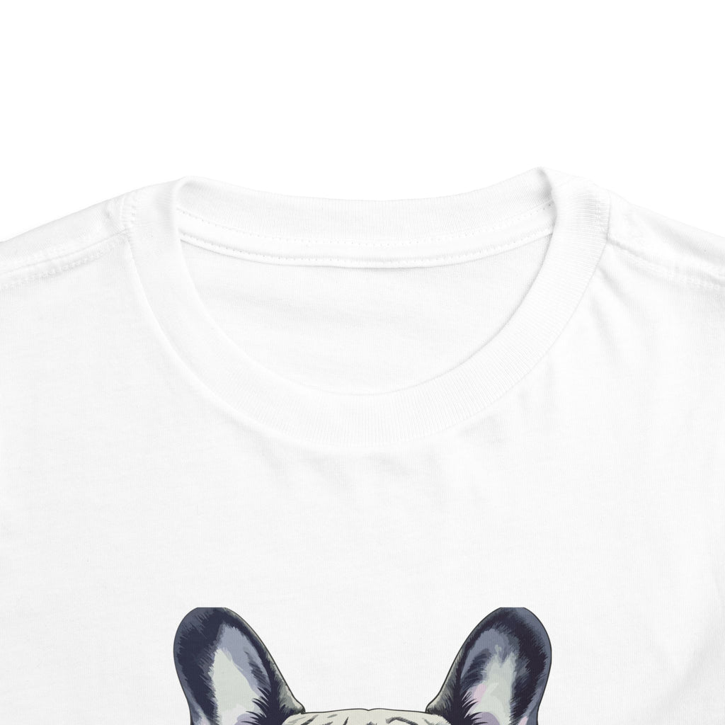 Cool French Bulldog Toddler Tee, I'm Cool Shirt, Kids Summer Tee, Pet Lover Gift, Cute Toddler Outfit