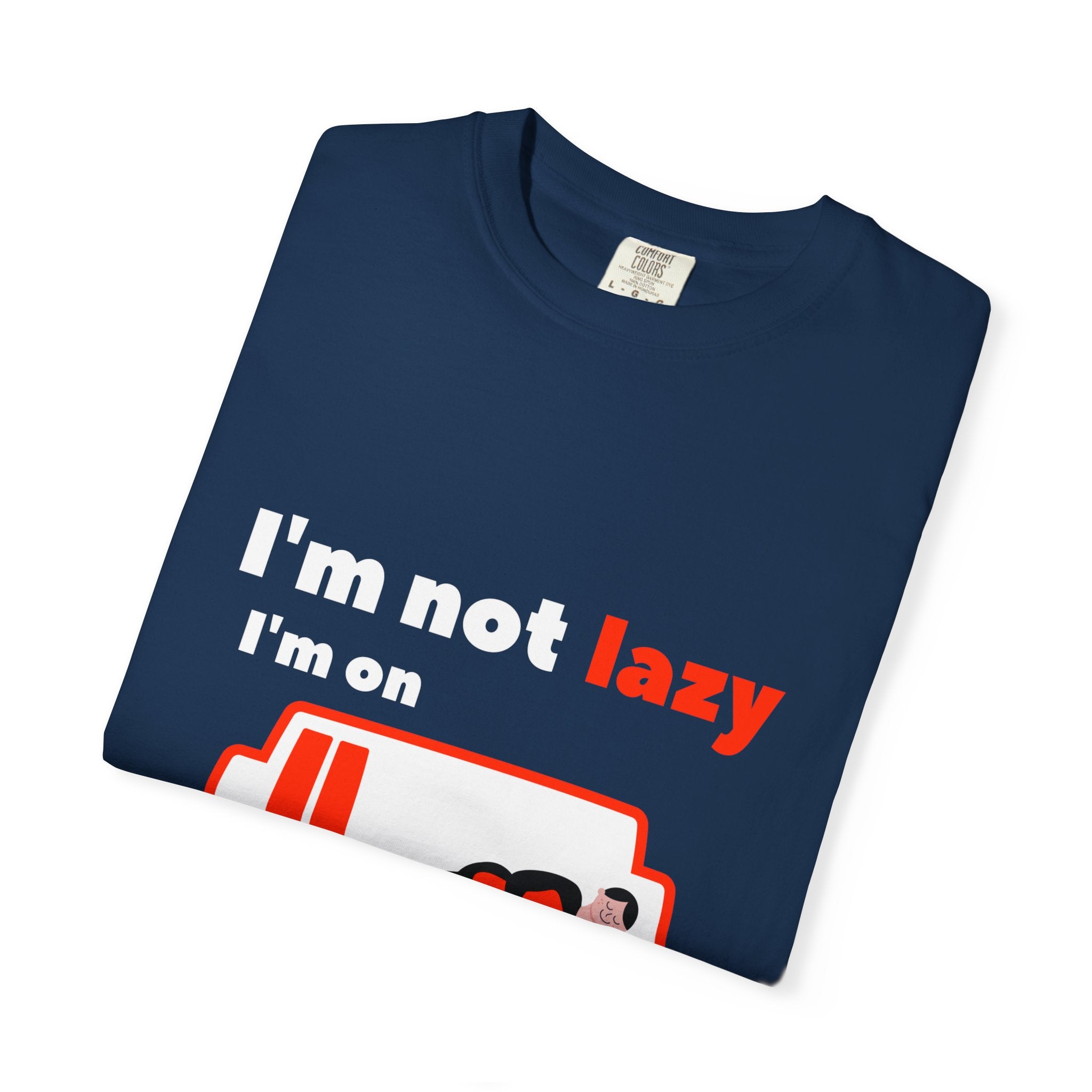 Funny Energy-Saving T-Shirt, Soft Unisex Tee for Relaxed Vibes, Perfect for Lazy Days, Gifts for Friends, Casual Wear